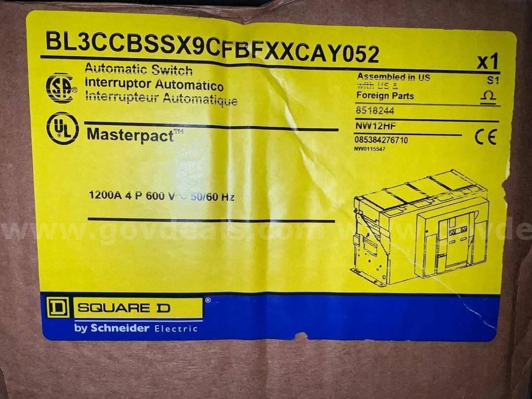 SQUARE D BY SCHNEIDER ELECTRIC AUTOMATIC SWITCH NW12HF BL3CCBSSX9CFBFXXCAY052   Government Surplus Auction - Photo #2