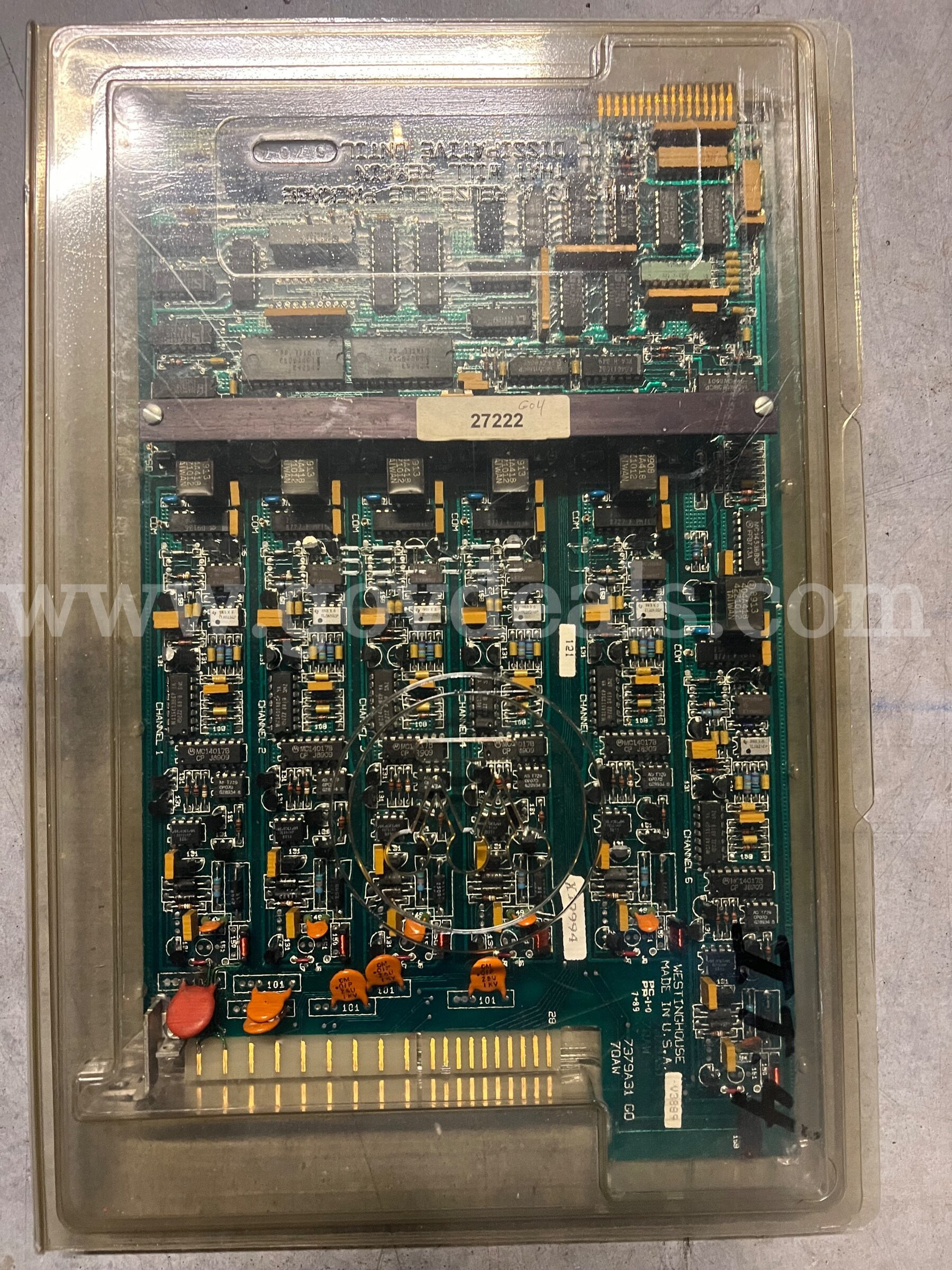 WESTINGHOUSE CIRCUIT BOARD 7379A31G07QAW | 7379A31 G0 7QAW PCB CIRCUIT BOARD  V3889 MADE IN USA  V3889 Government Surplus Auction - Photo #2