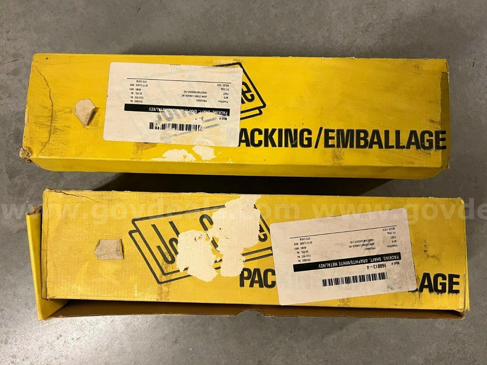 LOT OF 2 JOHN CRANE PACKING,SHAFT,GRAPHITE/WHITE METAL STYLE 1K SIZE 3/8" M1500  M1500 Government Surplus Auction - Primary Photo