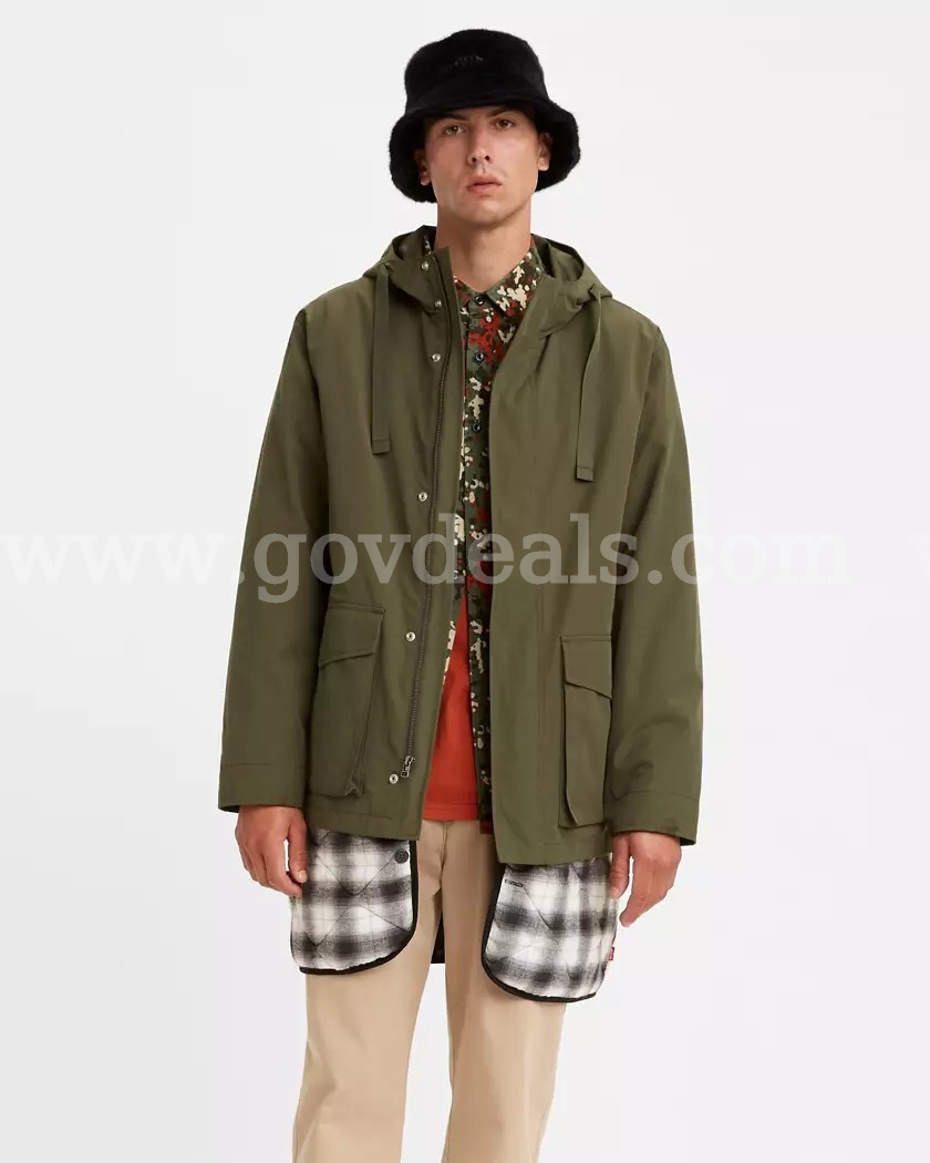 Levi's Men's Folsom Utility Jacket A07020001 Forest Night Green Size XL NWT $228   Government Surplus Auction - Photo #3