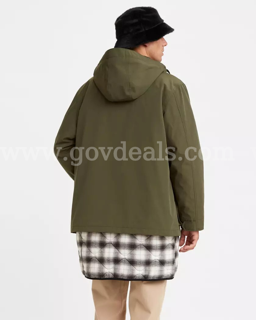 Levi's Men's Folsom Utility Jacket A07020001 Forest Night Green Size XL NWT $228   Government Surplus Auction - Photo #4