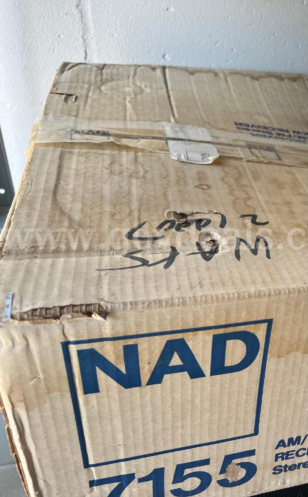 NAD 7155 AM/FM Stereo Receiver VINTAGE / NEVER PULL OUT FROM BOX *WILL SHIP*  7155 Government Surplus Auction - Photo #3