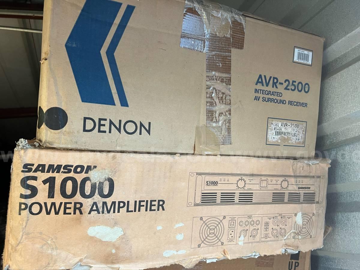 DENON AVR-2500 INTEGRATED AV SURROUND Receiver VINTAGE / NEVER PULL OUT FROM BOX*WILL SHIP*  2500 Government Surplus Auction - Photo #3