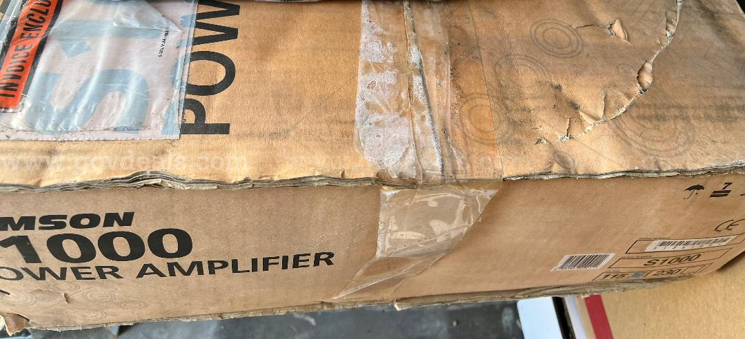 Samson S-1000 POWER AMPLIFIER VINTAGE / NEVER PULL OUT FROM BOX  *WILL SHIP*  1000 Government Surplus Auction - Photo #2