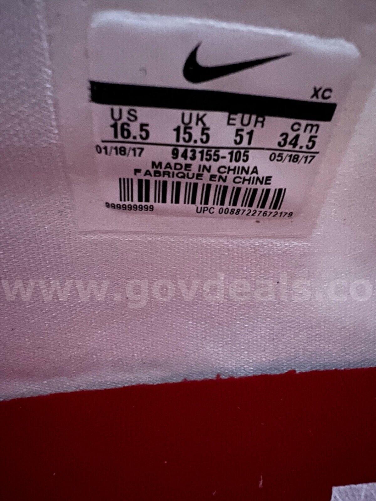 RARE/Nike Lebron Soldier Mens 17 XI TB Promo Basketball Shoes White 16.5 NEW *WILL SHIP*   Government Surplus Auction - Photo #5