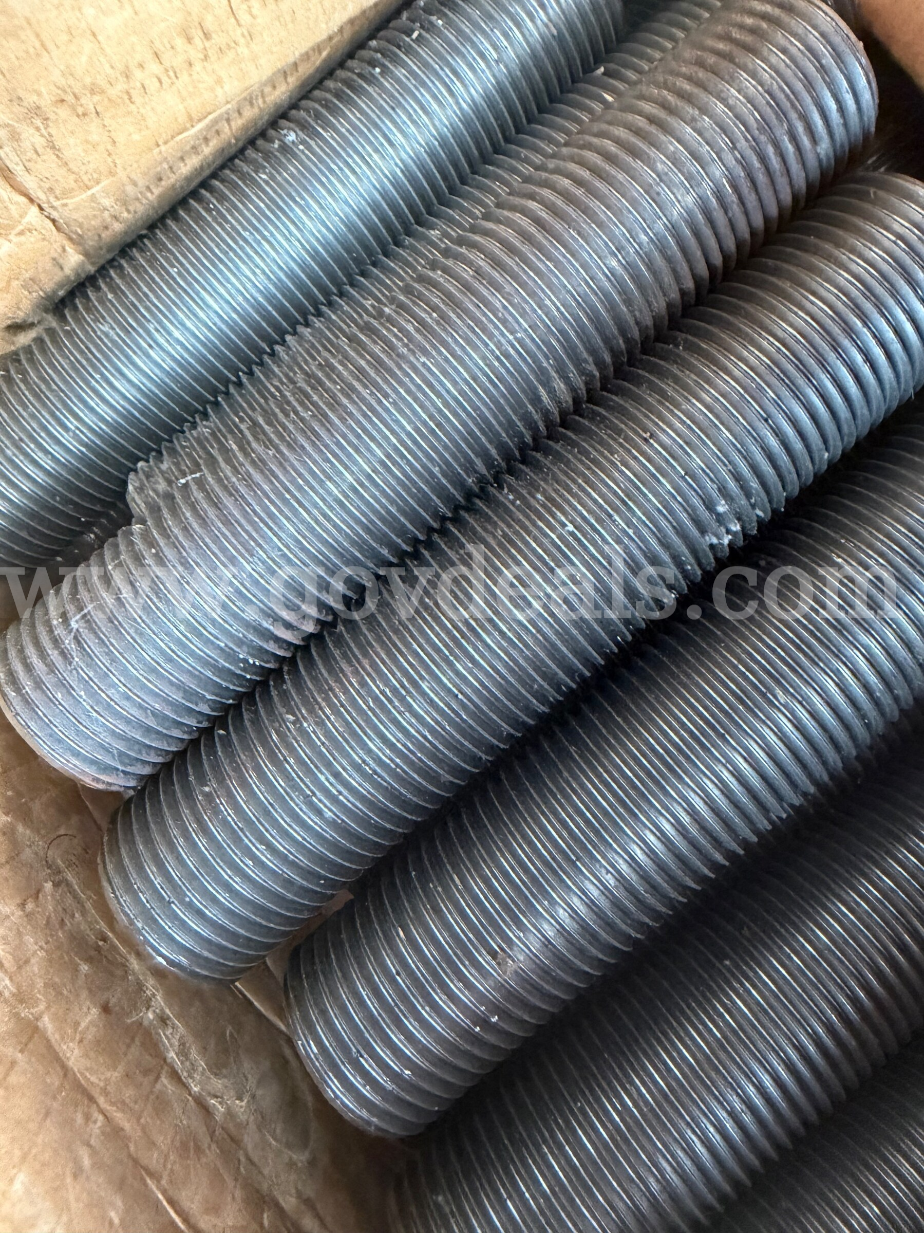 LOT OF 12 WOOD-AMEC FOSTER WHEELER Grade B7 All Threaded Stud Plain 15080700P   Government Surplus Auction - Photo #2