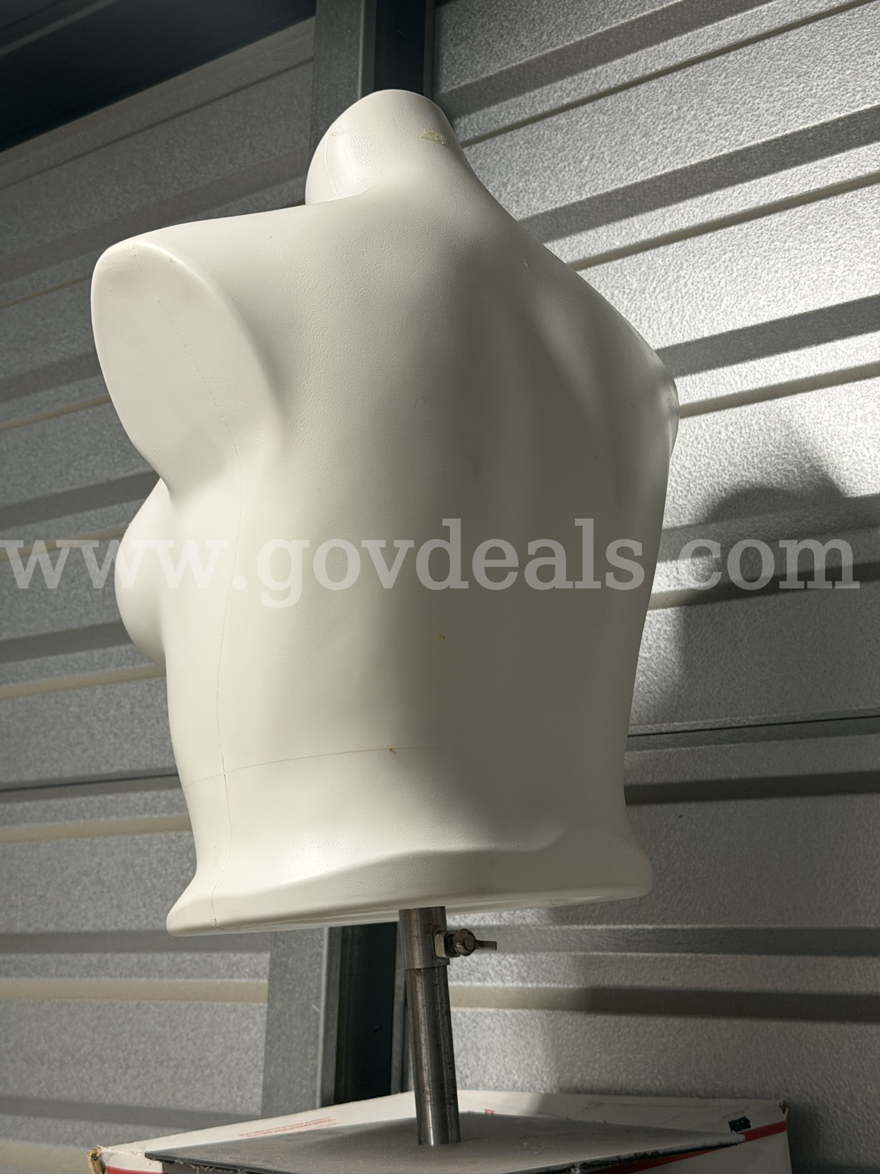 Polyethylene Female Shirt Form Extendable With Standing Floor Base,Unbreakable NHLPFB4M Lightly used   Government Surplus Auction - Photo #4