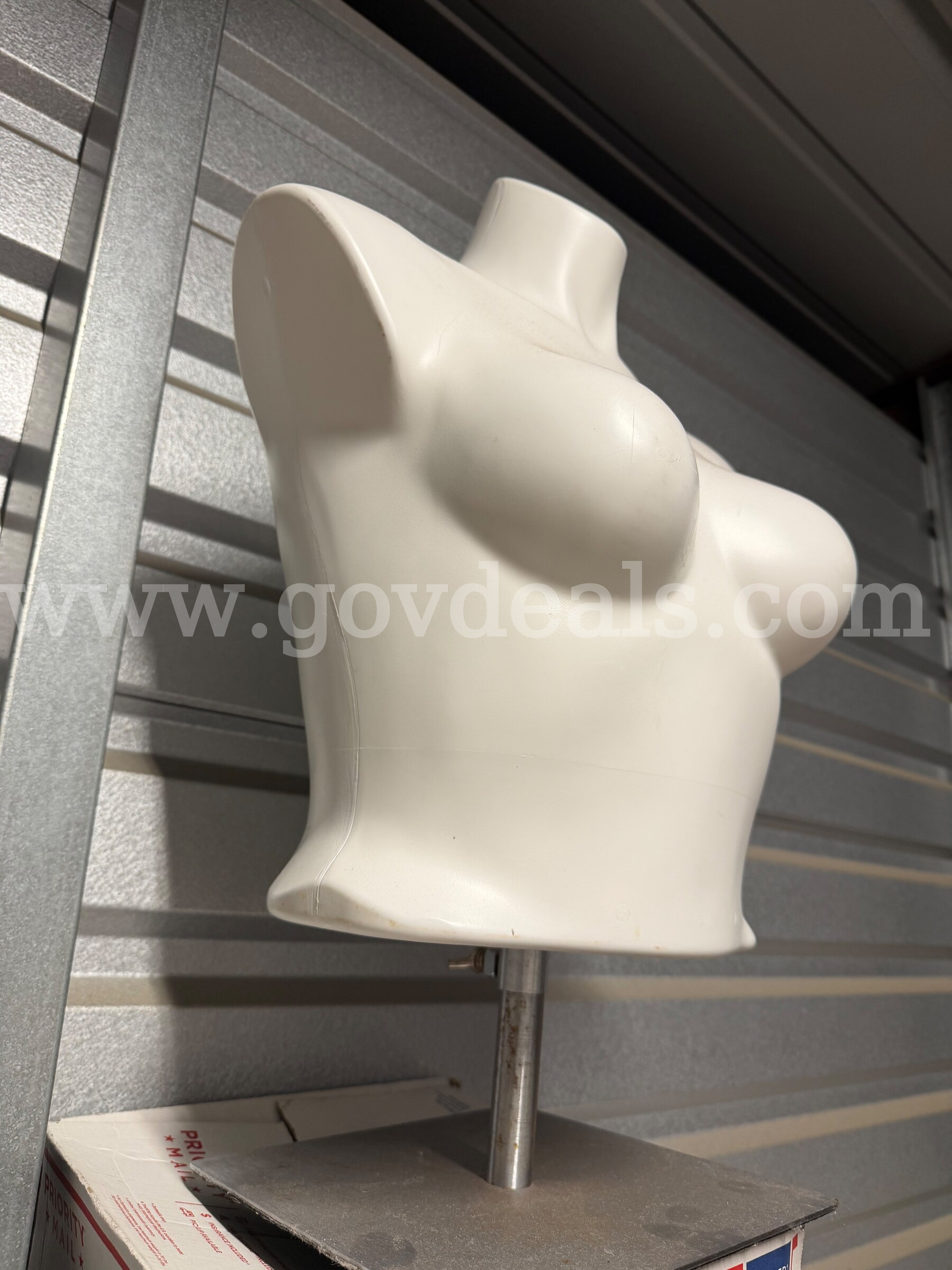 Polyethylene Female Shirt Form Extendable With Standing Floor Base,Unbreakable NHLPFB4M Lightly used   Government Surplus Auction - Photo #6