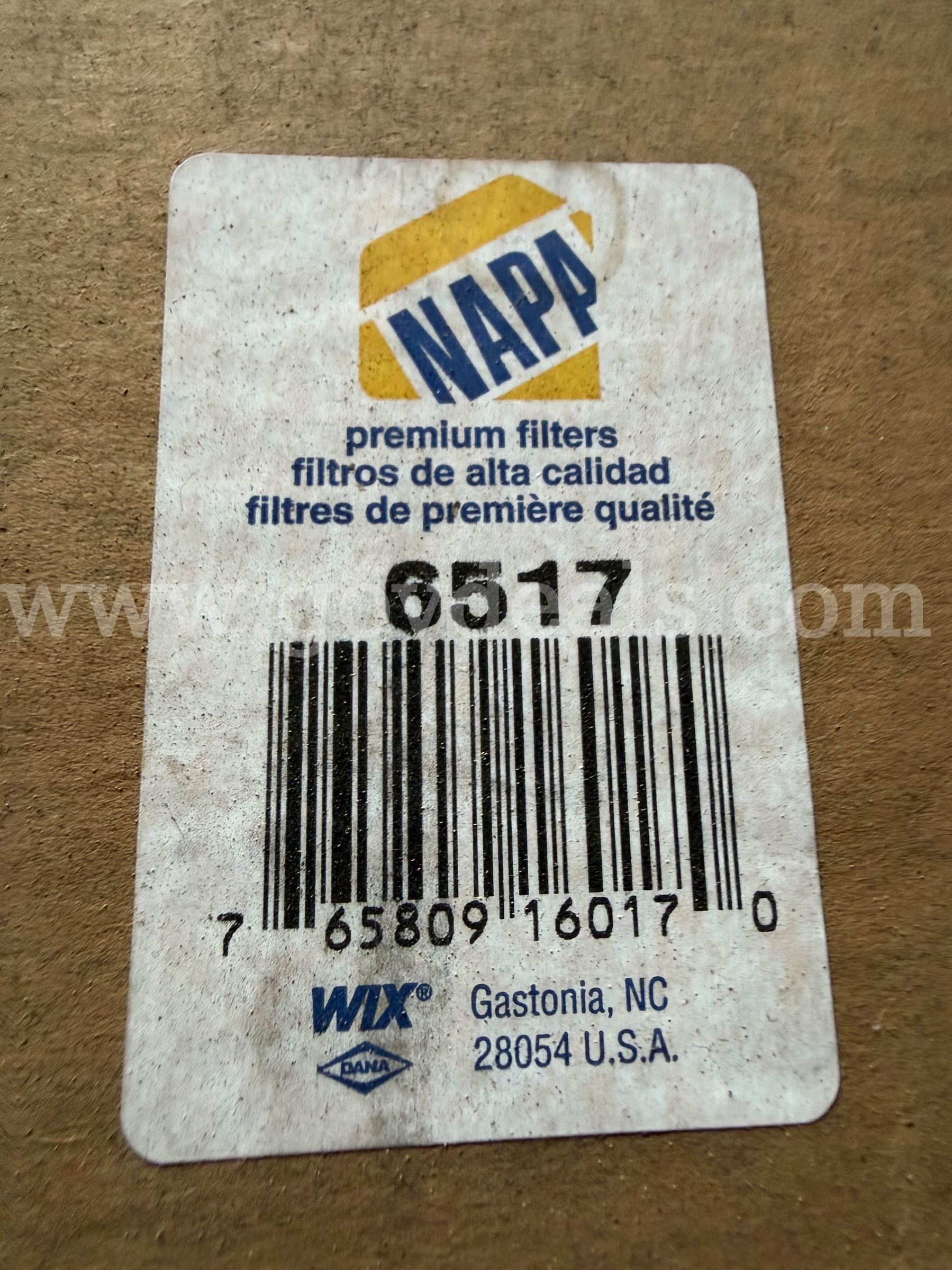 LOT OF 2 Napa Air Filter 6517 BRAND NEW IN BOX  CONTENTS MADE IN USA *WILL SHIP*  6517 Government Surplus Auction - Photo #3