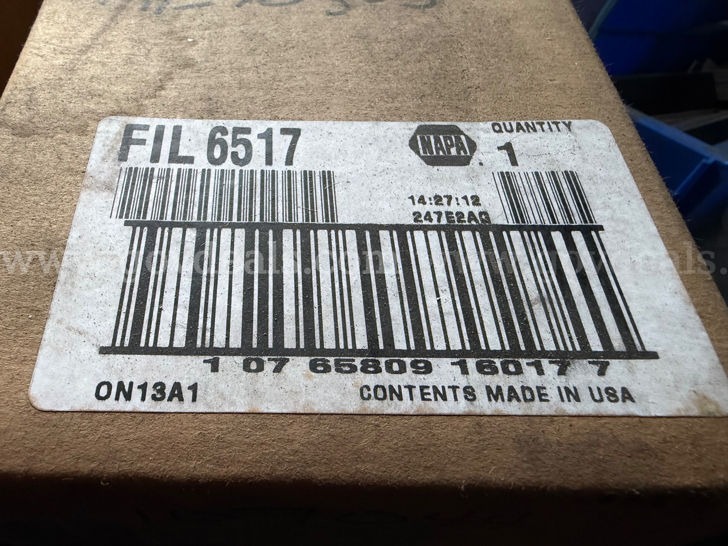 LOT OF 2 Napa Air Filter 6517 BRAND NEW IN BOX  CONTENTS MADE IN USA *WILL SHIP*  6517 Government Surplus Auction - Photo #5