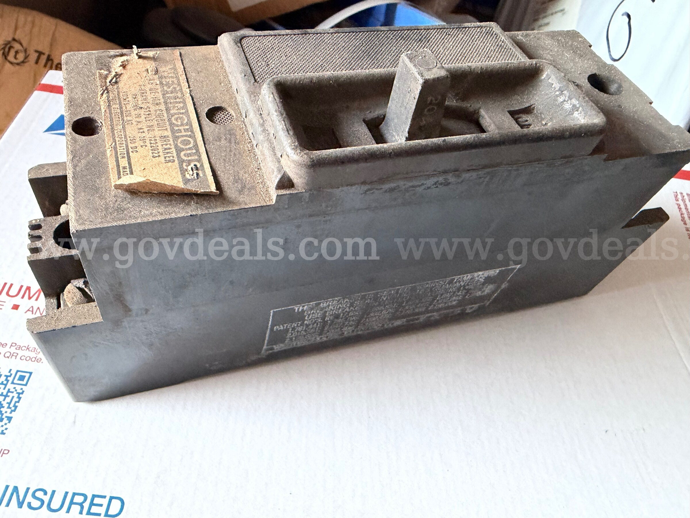 WESTINGHOUSE AC DE-ION 2P CIRCUIT BREAKER 20A FRAME F STYLE NO.1222023 *WILL SHIP*   Government Surplus Auction - Photo #5