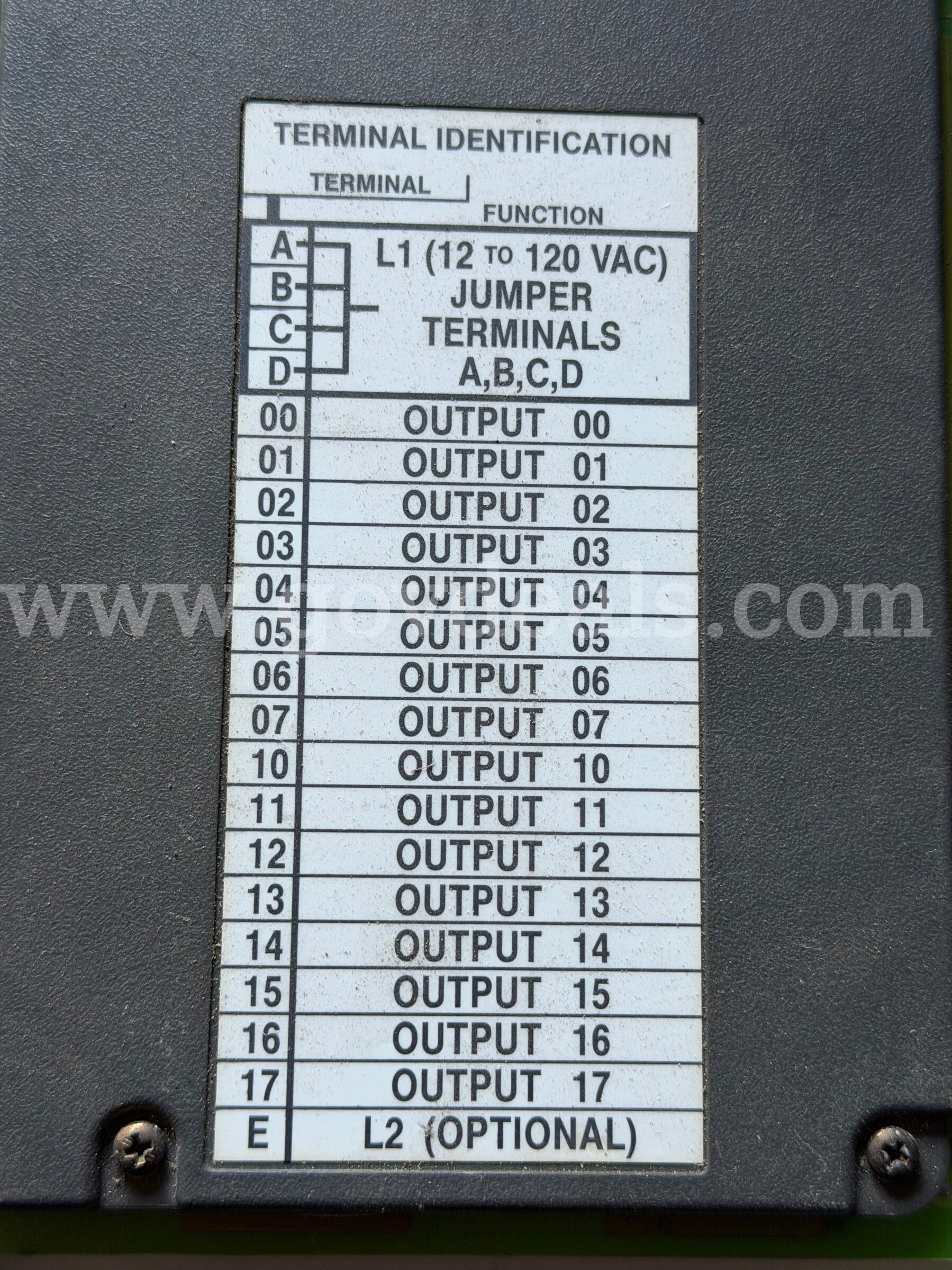 ALLEN-BRADLEY AB 12 TO 120V AC OUTPUT MODULE CAT.NO. 1771-OAD/B PART NO96144271*WILL SHIP* Caterpillar 120V Government Surplus Auction - Photo #5