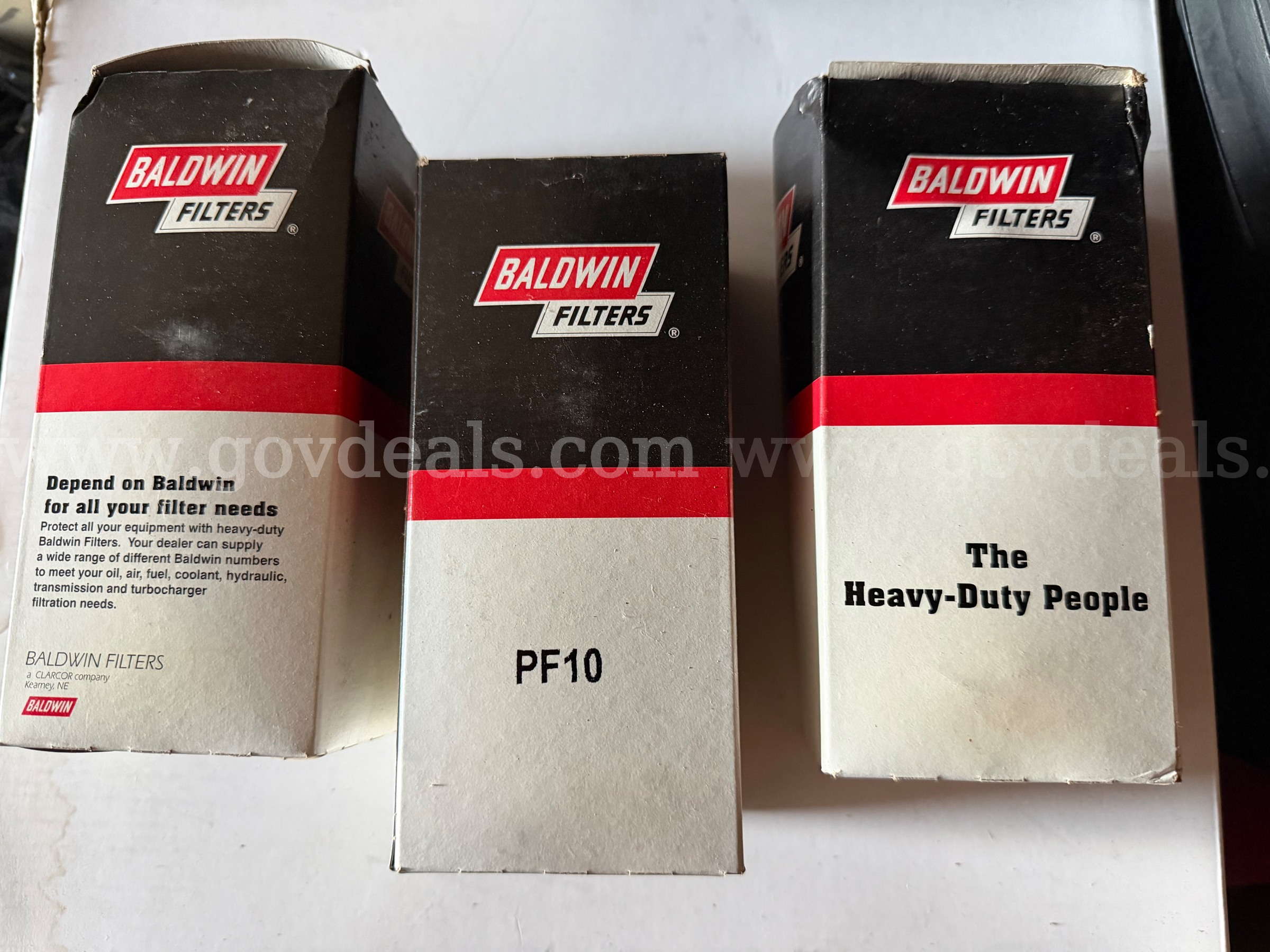 LOT OF 3 Baldwin Filters Pf10 Fuel Filter 4-7/8 X 3 X 4-7/8 In MADE IN USA *WILL SHIP*   Government Surplus Auction - Photo #2