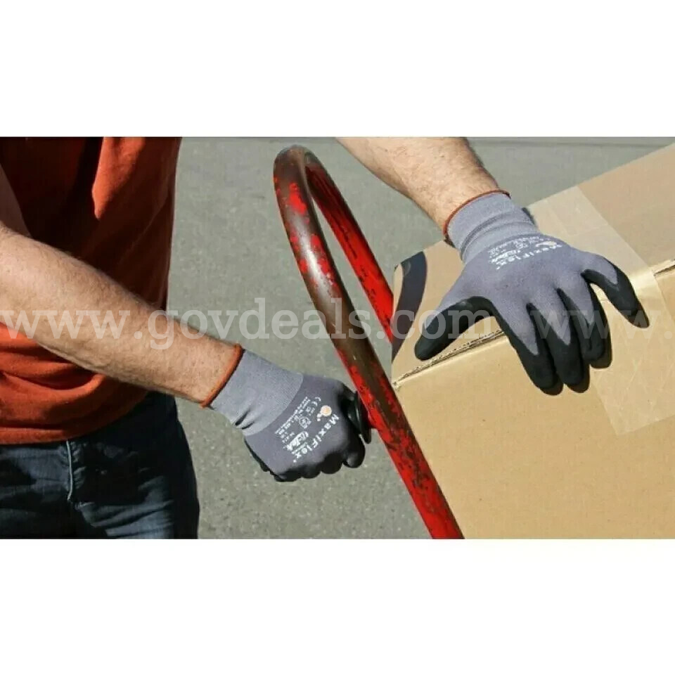MaxiFlex Ultimate Micro Foam Nitrile Grip Coated WORK GLOVES 12 PAIR 34-875/S(7) *WILL SHIP*  875 Government Surplus Auction - Photo #5