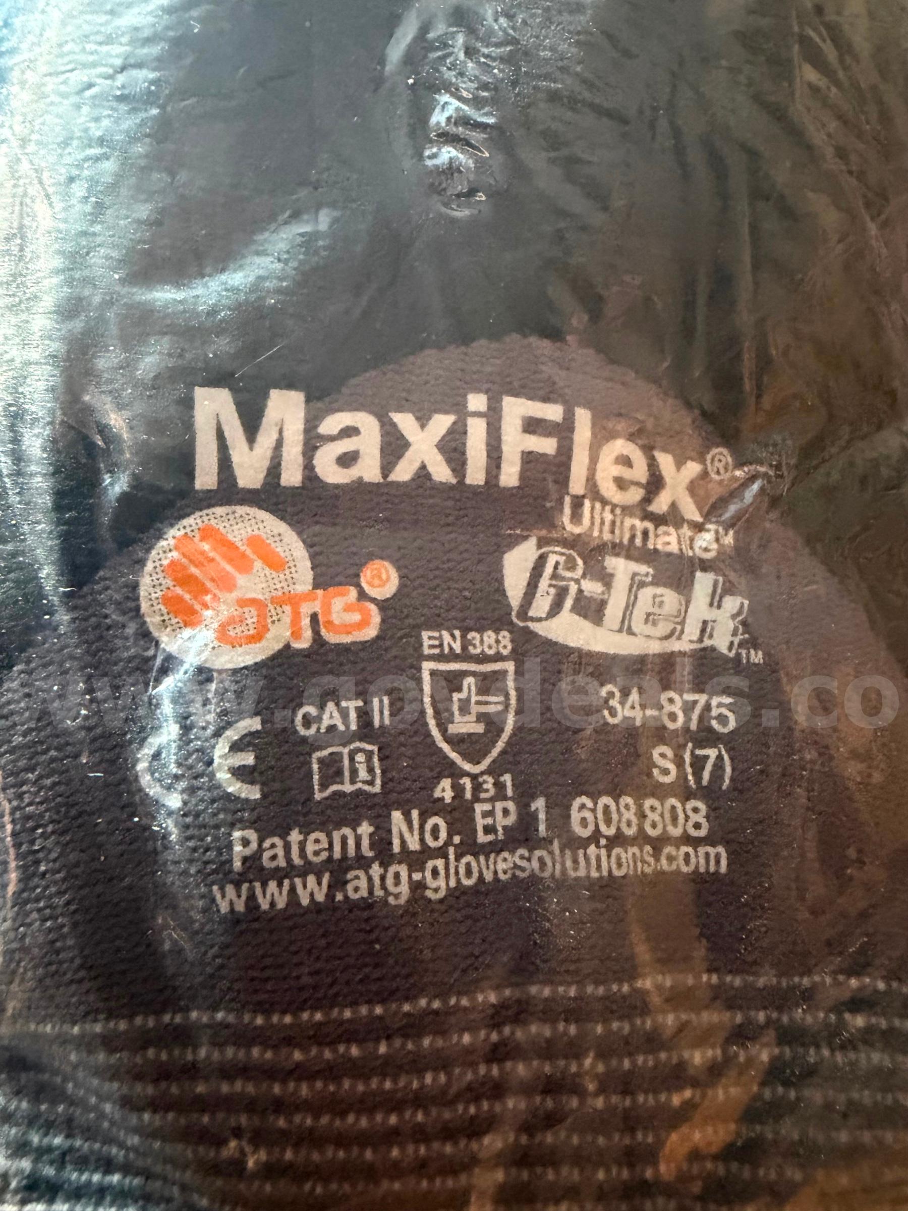 MaxiFlex Ultimate Micro Foam Nitrile Grip Coated WORK GLOVES 12 PAIR 34-875/S(7) *WILL SHIP*  875 Government Surplus Auction - Photo #6
