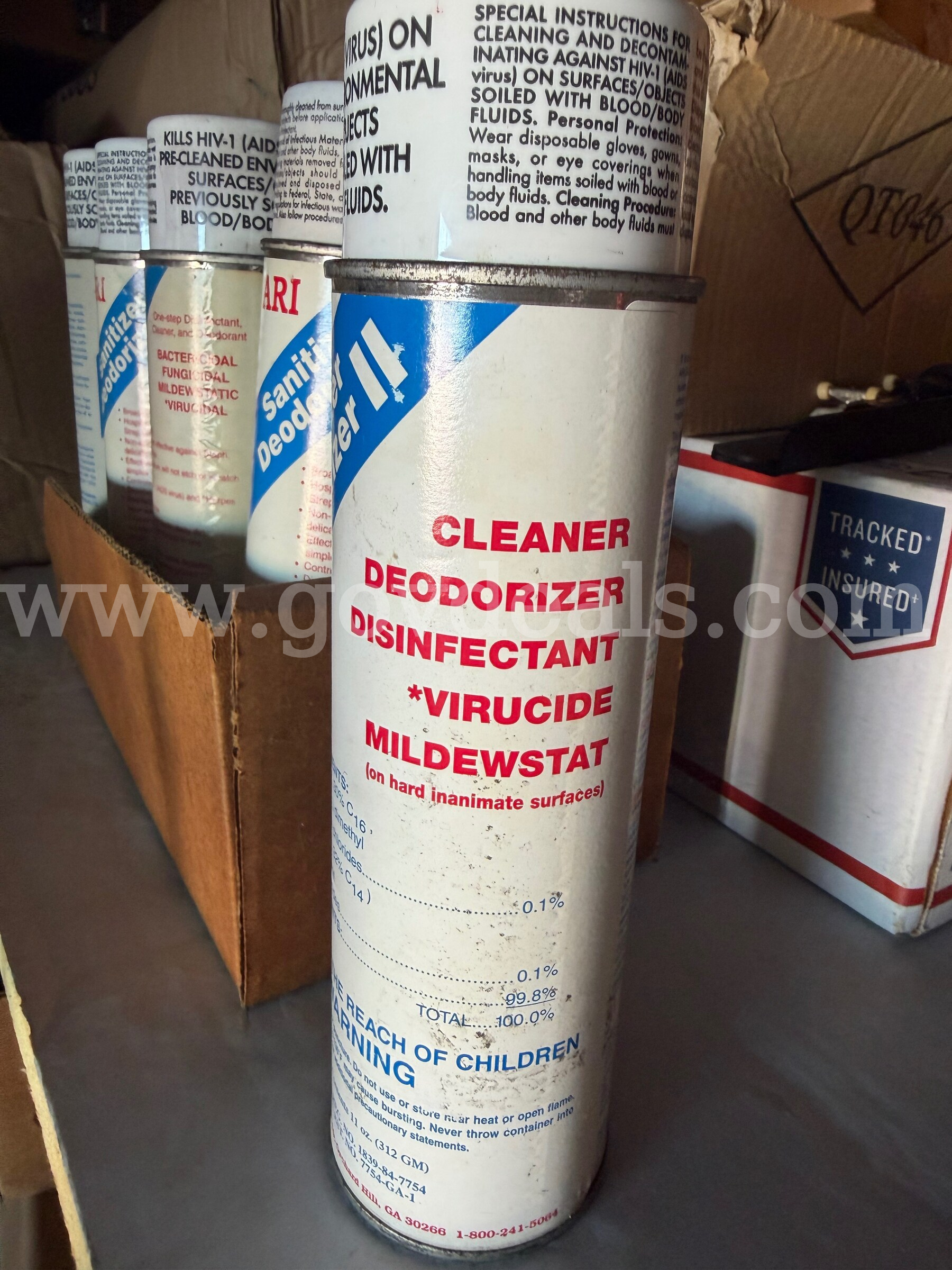 LOT OF 8 ARI SANITIZER DEODORIZER II SPRAY  NET CONTENTS 11oz (312GM) CUSTOM ORDER *WILL SHIP*  312GM Government Surplus Auction - Photo #6