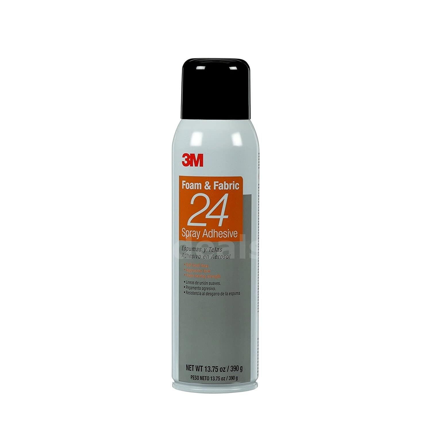 CASE OF 12 BOTTLES 3M Foam & Fabric Spray Adhesive 24, Orange, 16 fl oz Can (Net Wt 13.8 oz) NEW *WILL SHIP* 3M  Government Surplus Auction - Photo #2