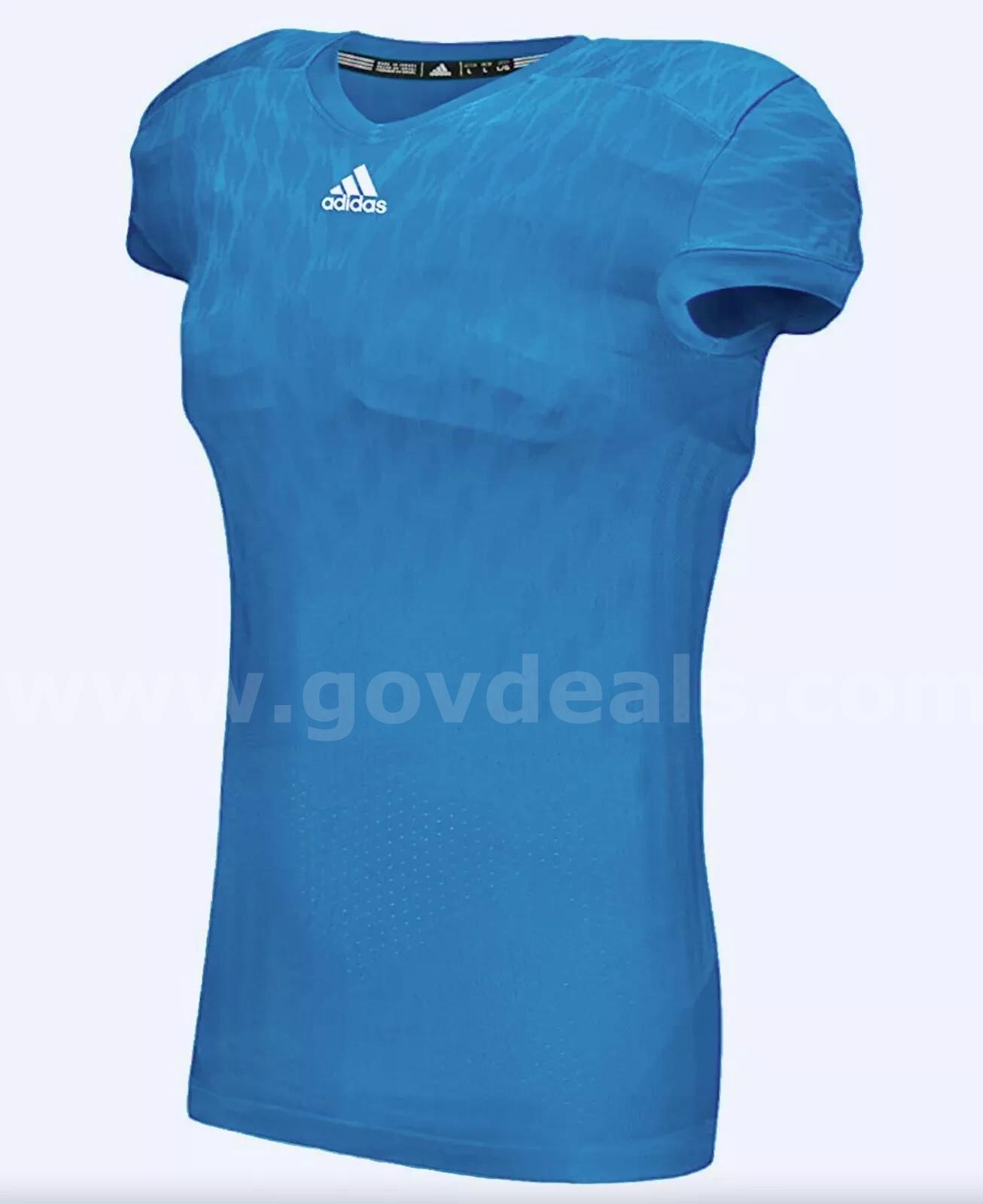 Adidas Primeknit Men's BLUE American Football Jersey Style #M99586 LARGE $130 NEW *WILL SHIP*  130 Government Surplus Auction - Photo #2