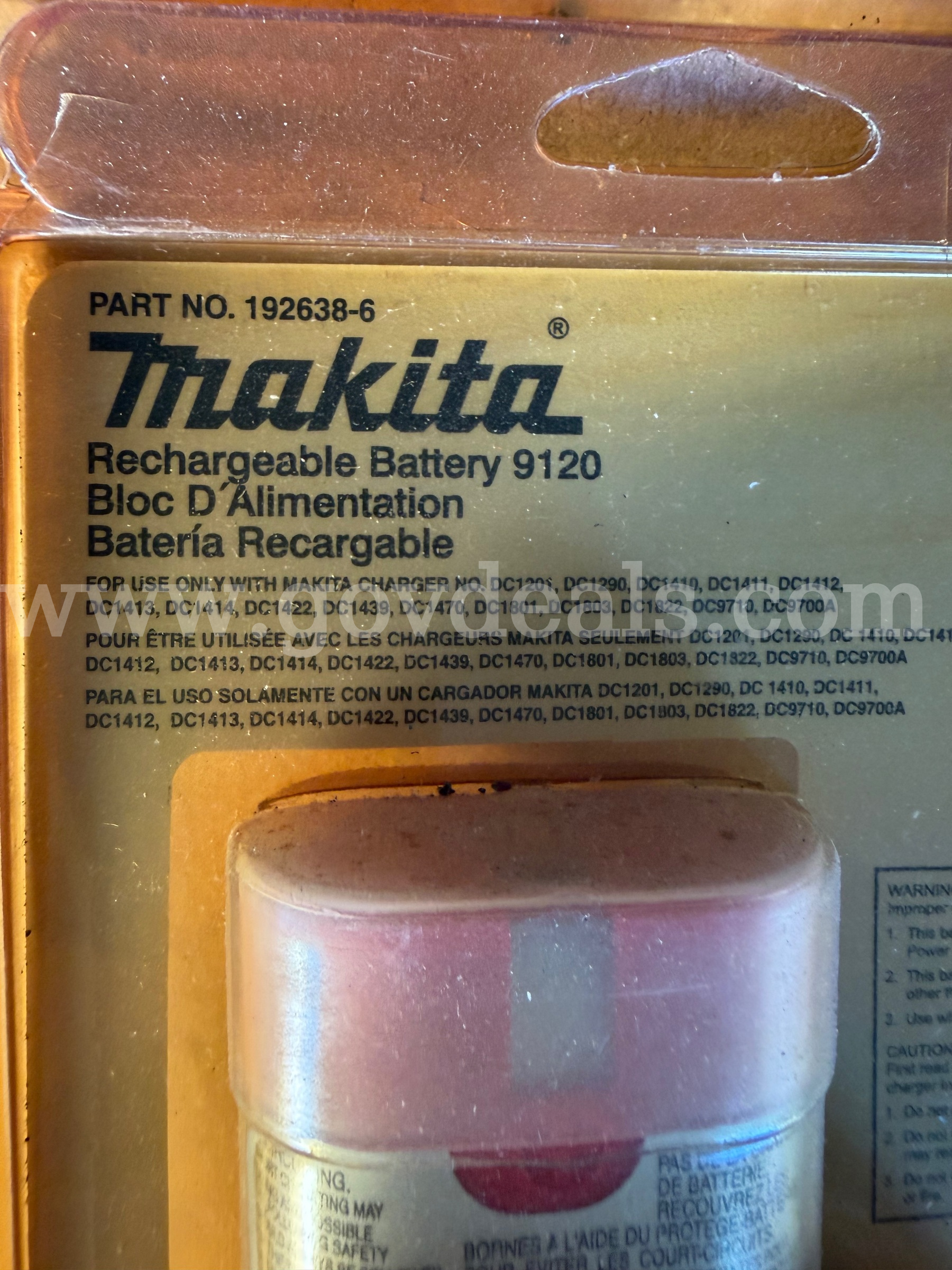 MAKITA RECHARGEABLE BATTERY 9120 NEW OLD STOCK  FACTORY SEALED *WILL SHIP*  9120 Government Surplus Auction - Photo #4
