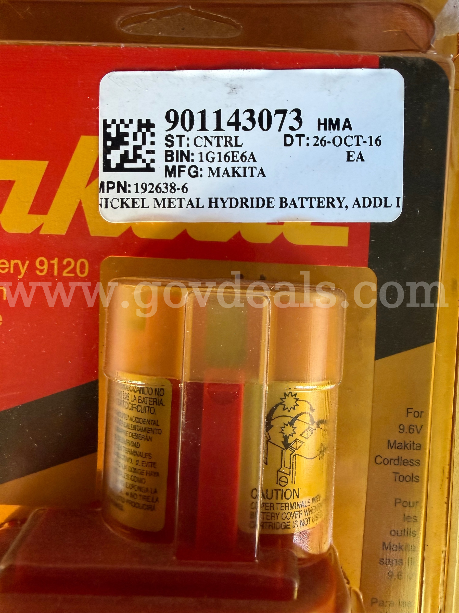 MAKITA RECHARGEABLE BATTERY 9120 NEW OLD STOCK  FACTORY SEALED *WILL SHIP*  9120 Government Surplus Auction - Photo #5