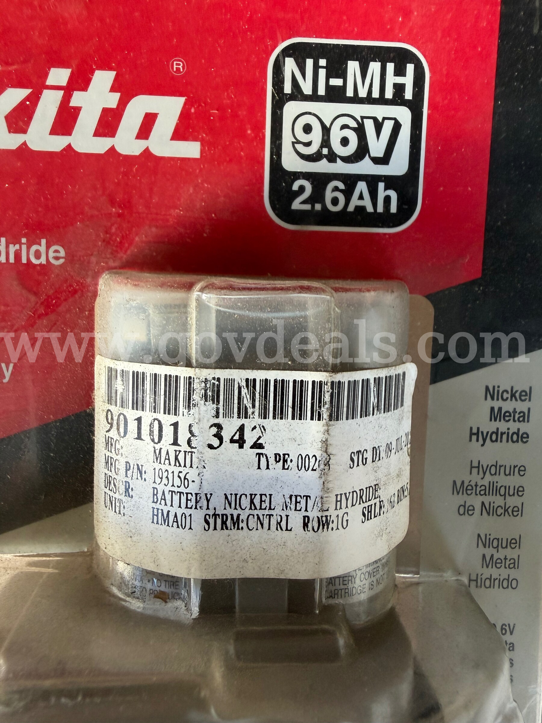 MAKITA RECHARGEABLE BATTERY 9134 NEW OLD STOCK  FACTORY SEALED *WILL SHIP*  9134 Government Surplus Auction - Photo #6