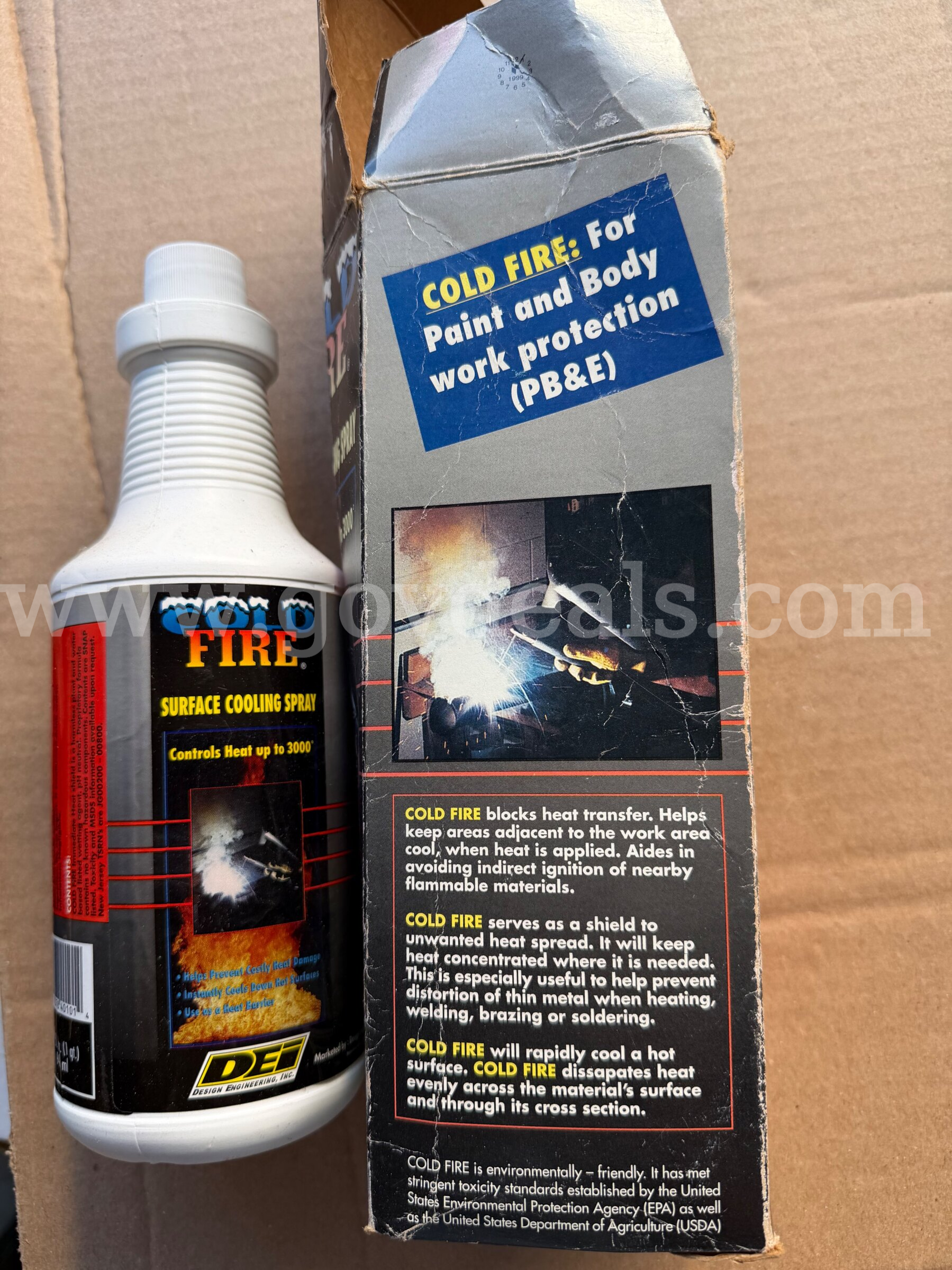 DEI Cold Fire Surface Cooling Spray 32oz Shop Mechanic New Weld Hot Rod *WILL SHIP*   Government Surplus Auction - Primary Photo