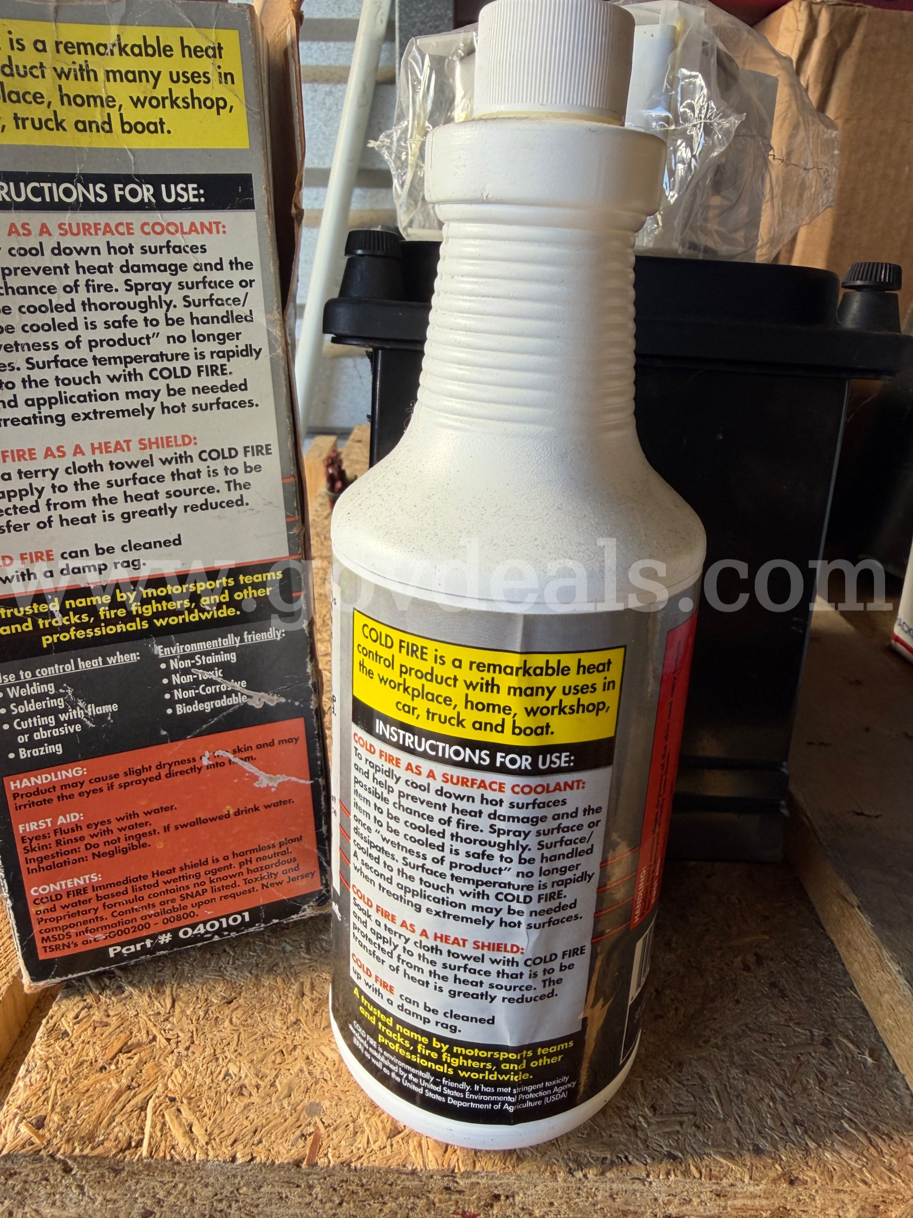 DEI Cold Fire Surface Cooling Spray 32oz Shop Mechanic New Weld Hot Rod *WILL SHIP*   Government Surplus Auction - Photo #3