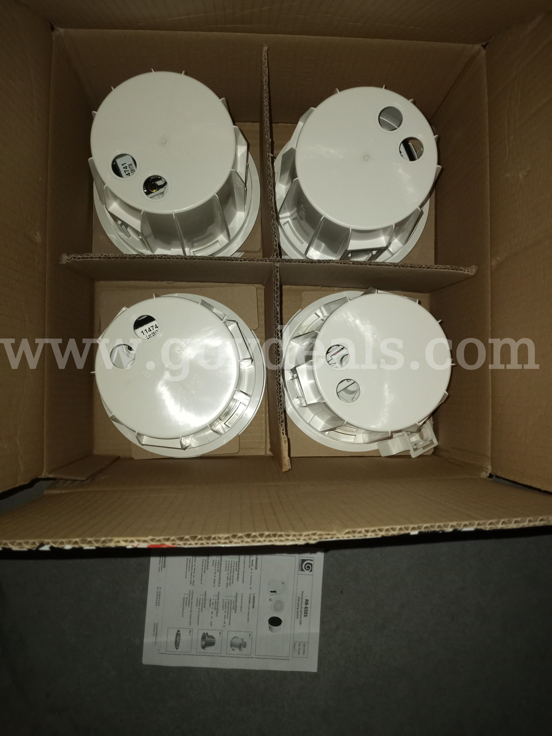 LOT OF 2 Bouyer Design CEILING LOUDSPEAKER 10W ENCLOSURE RB-6501 MADE IN FRANCE *WILL SHIP*  6501 Government Surplus Auction - Photo #5