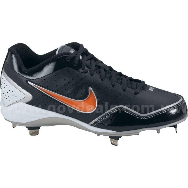Nike Gamer Conversion Baseball Cleats, #469728-011,Blk/White,Metal SIZE 14 NEW *WILL SHIP*  011 Government Surplus Auction - Photo #4