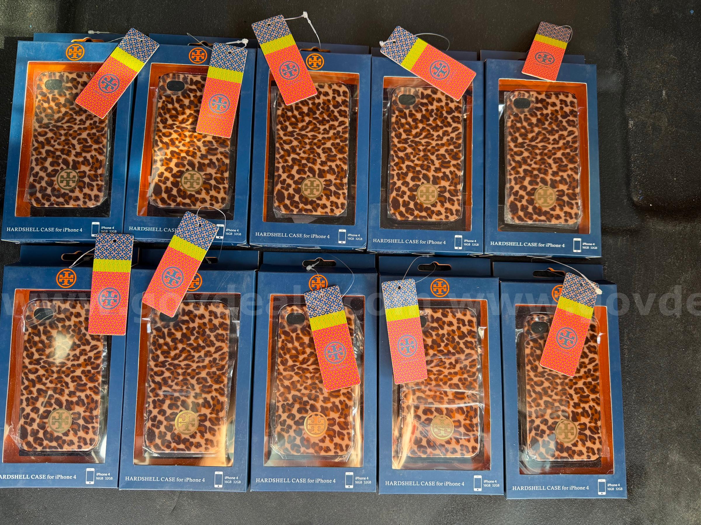 Lot of 10 IPhone cases “Tory Burch” brand new with tags $48 *WILL SHIP*