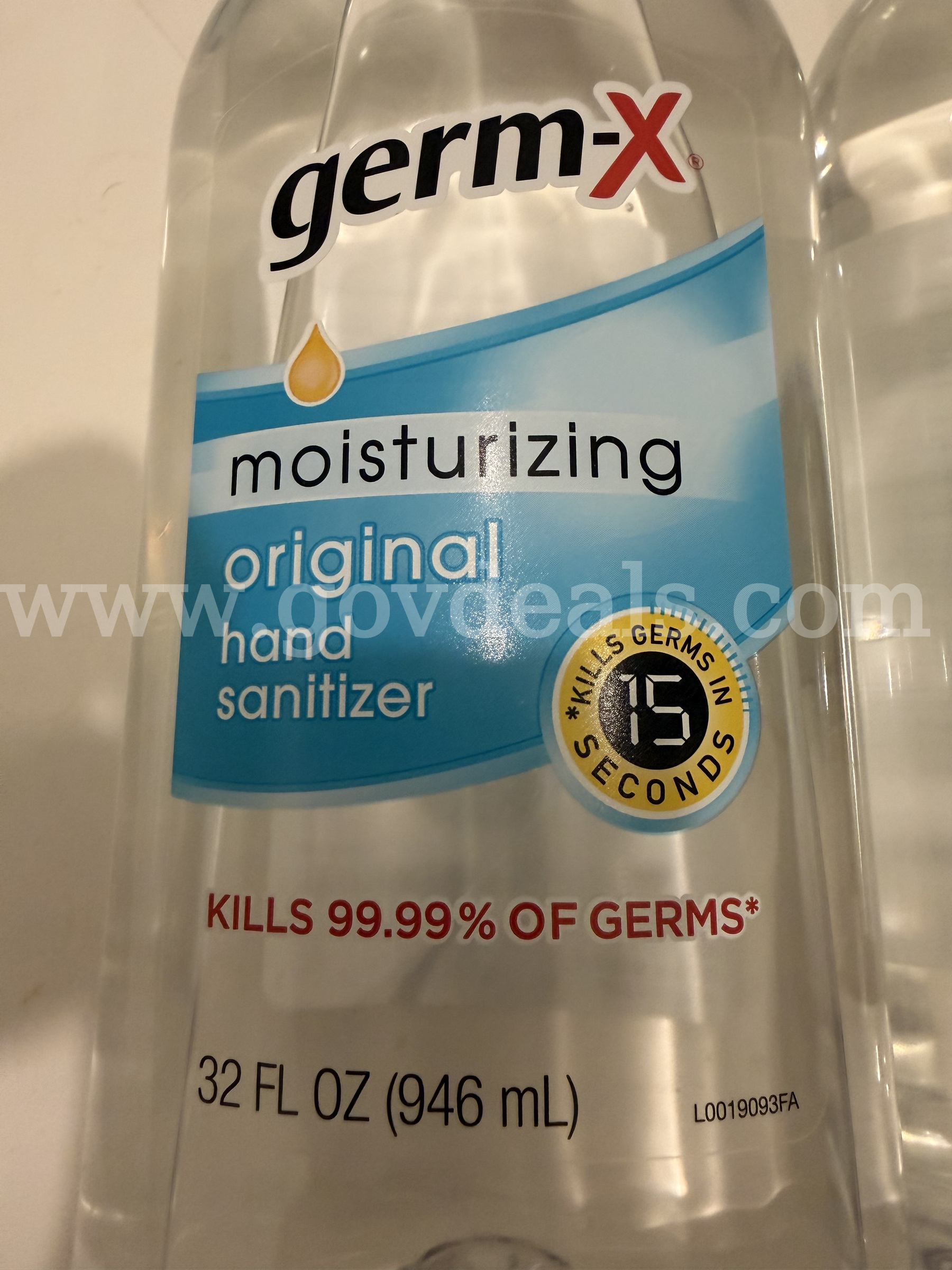 LOT OF 8 Big Size GERM-X Hand Sanitizer, 32 oz Flip-Cap Bottle NEW *WILL SHIP*   Government Surplus Auction - Photo #6