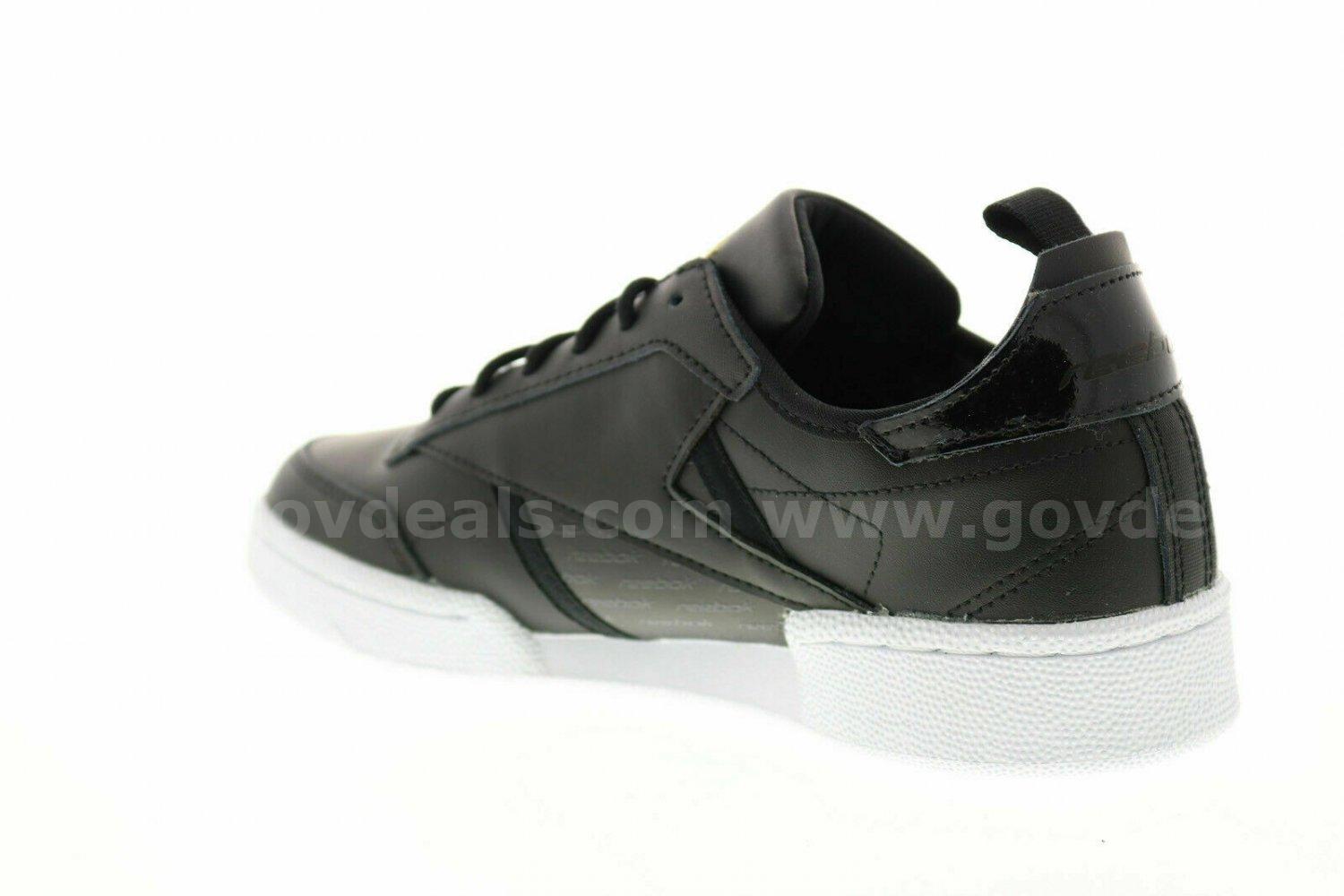 Reebok Club C Ree DUX FV3215 Men's Black Leather Lace Up Sneakers 10.5 NEW *WILL SHIP*  FV3215 Government Surplus Auction - Photo #4