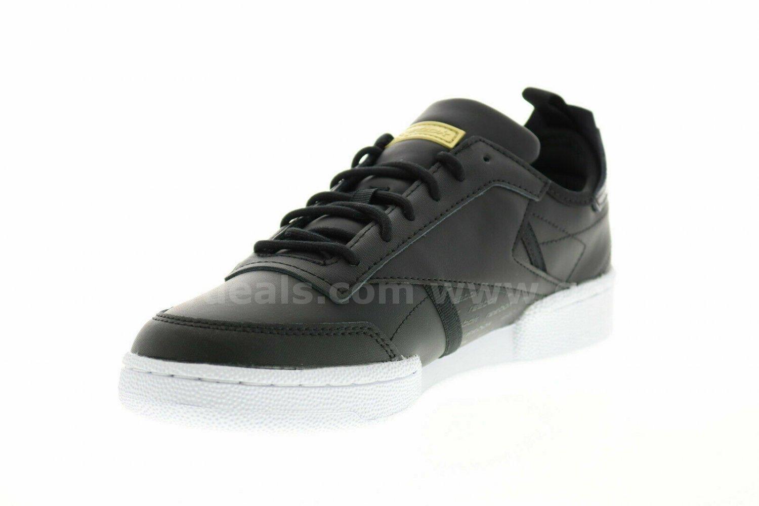 Reebok Club C Ree DUX FV3215 Men's Black Leather Lace Up Sneakers 10.5 NEW *WILL SHIP*  FV3215 Government Surplus Auction - Photo #6