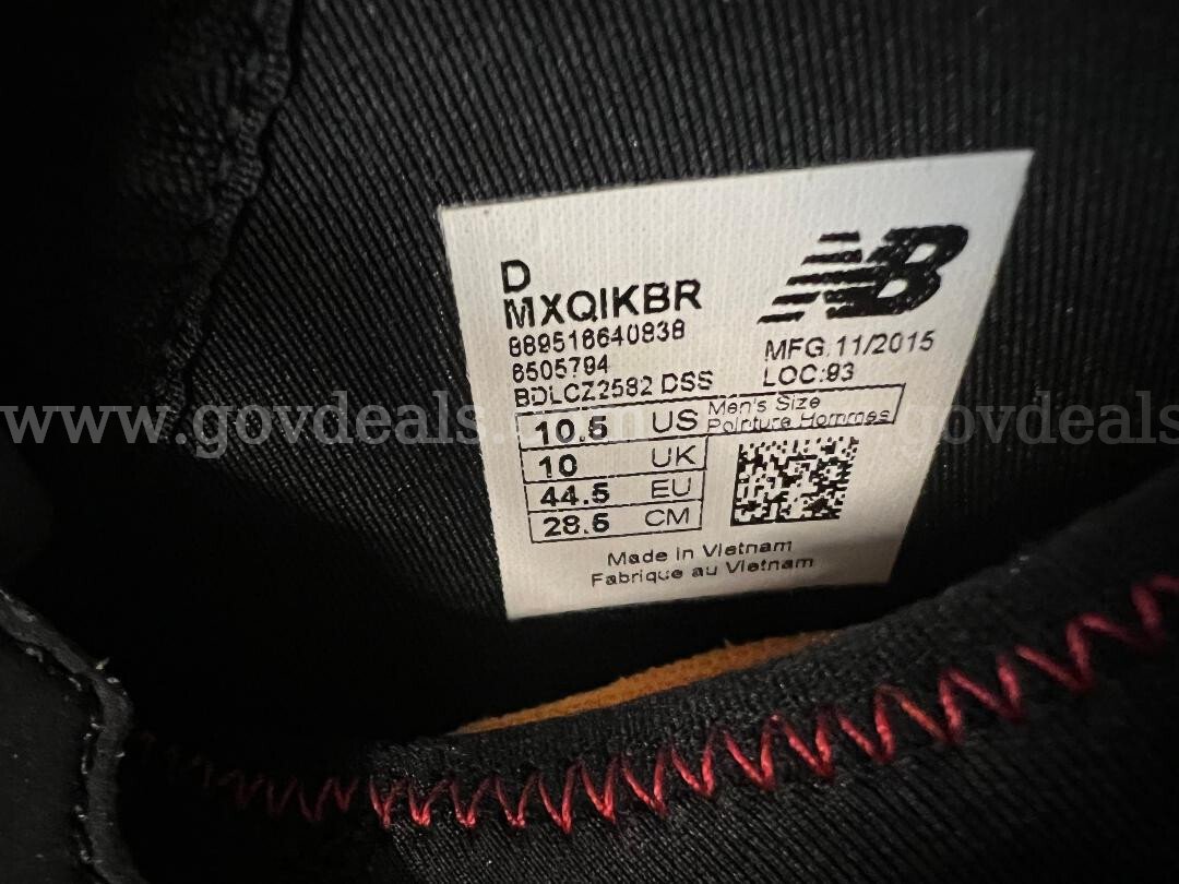 RARE/New Balance VAZEE Men's D MXQIKBR Running Cross-Training Shoes SIZE 10.5 BRAND NEW *WILL SHIP*   Government Surplus Auction - Photo #3