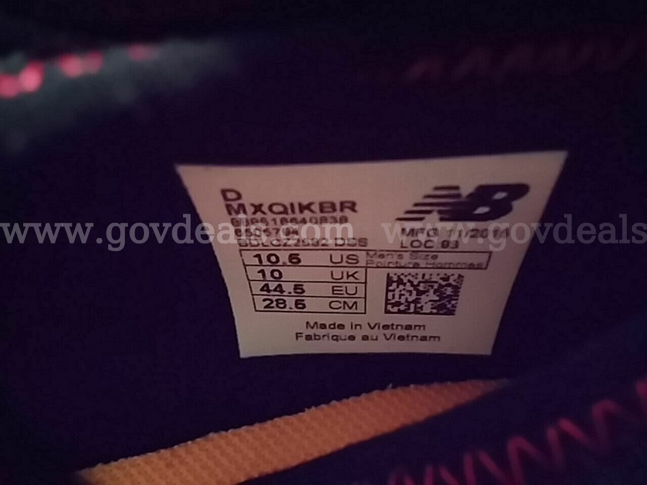 RARE/New Balance VAZEE Men's D MXQIKBR Running Cross-Training Shoes SIZE 10.5 BRAND NEW *WILL SHIP*   Government Surplus Auction - Photo #4