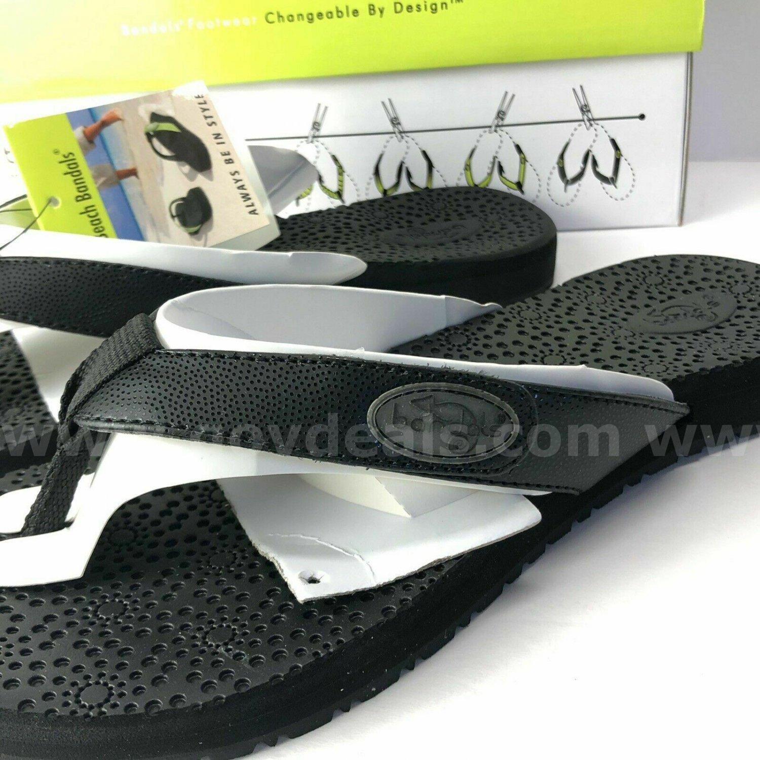 Bandals Beach Sandals Interchangeable Women’s Size 9 Color Black NEW IN BOX *WILL SHIP*   Government Surplus Auction - Photo #6