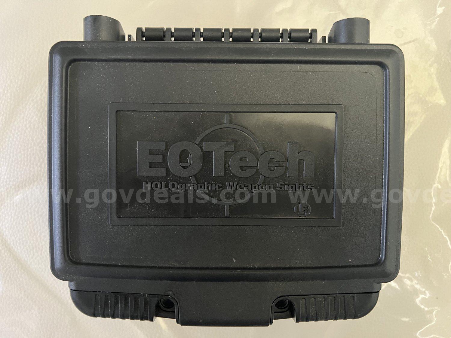 ONE (1) EOTech Holographic Sight Optic CASE ONLY Black Factory Box Plastic MADE IN USA *WILL SHIP* Case  Government Surplus Auction - Photo #2