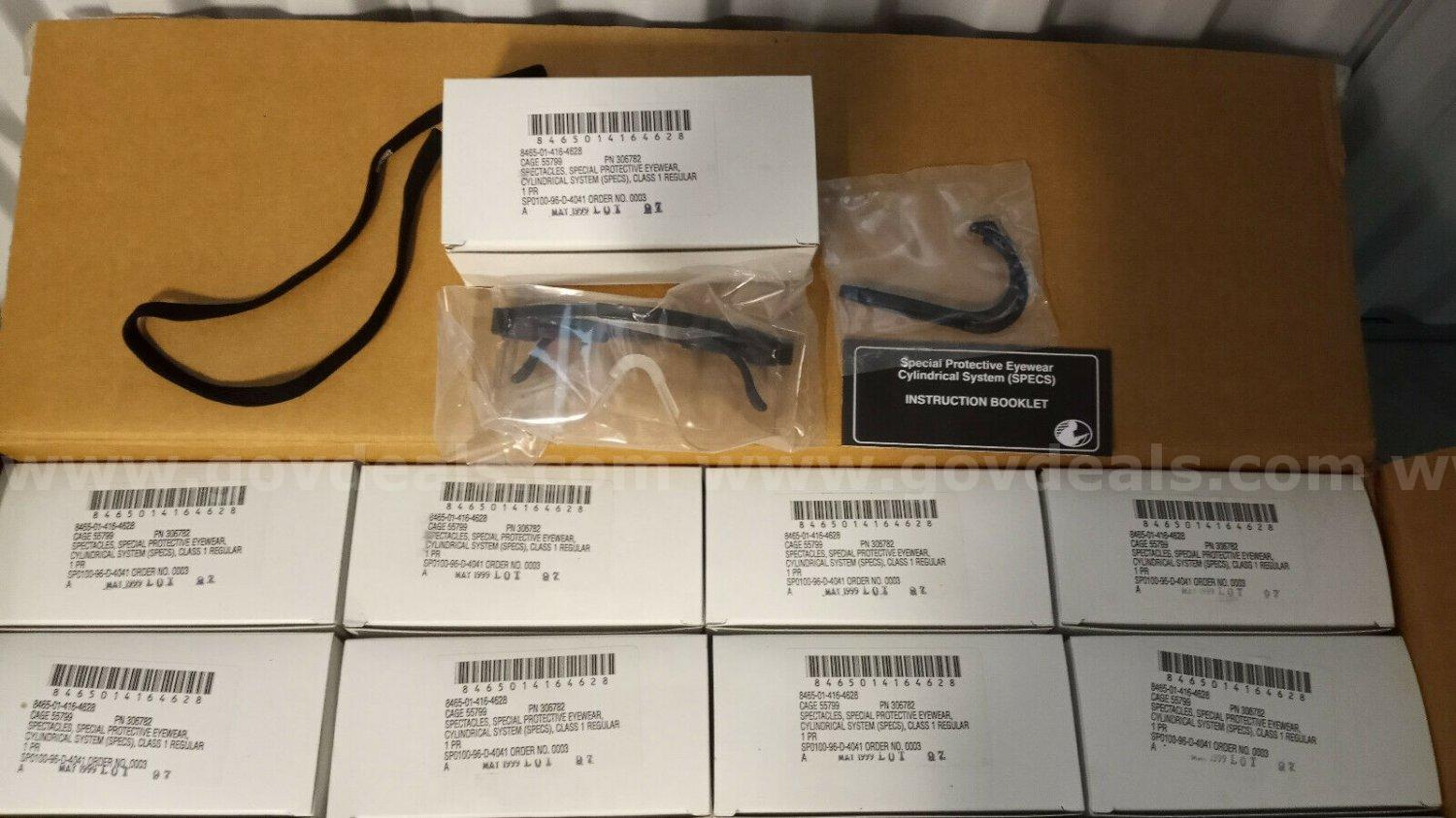 U.S. ARMY SURPLUS LOT OF 10 GENUINE MILITARY BALLISTIC SAFETY GLASSES CLEAR COLOR NIB MADE IN USA *CAN SHIP*   Government Surplus Auction - Primary Photo