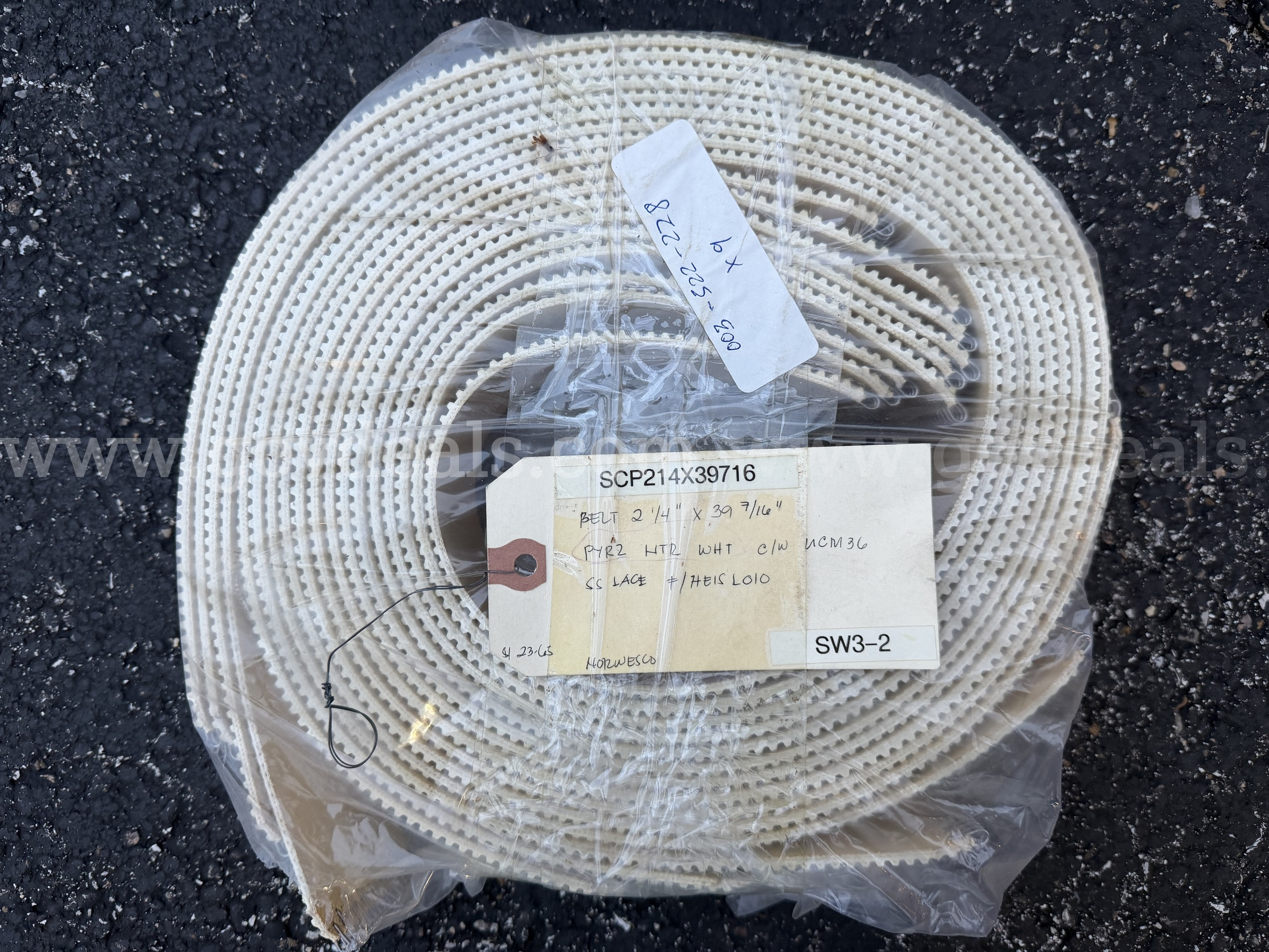 LOT OF 9 CONVEYOR BELTS SCP 2 1/4" X 39 7/16" NEVER USED NEW IN PACK  *WILL SHIP*   Government Surplus Auction - Primary Photo