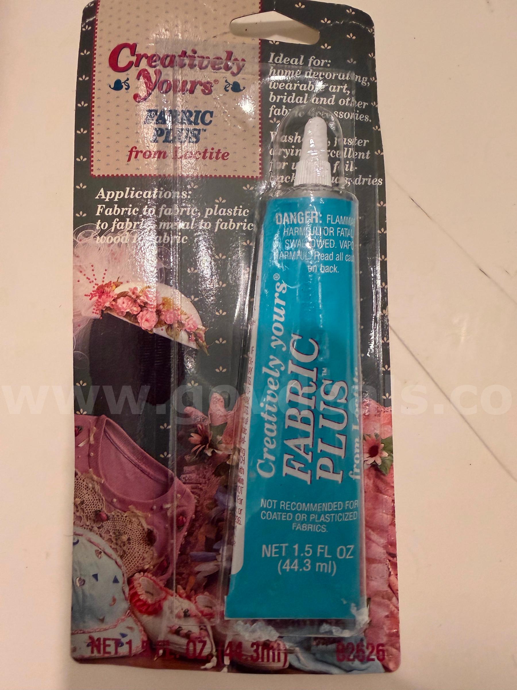 Lot of 12 LOCTITE GLUE Fabric Plus Creatively Yours FROM LOCTITE 1.5 fl.oz 44.3ml MADE IN USA,NEW *WILL SHIP*   Government Surplus Auction - Photo #4