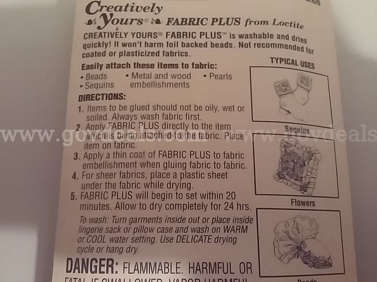 Lot of 12 LOCTITE GLUE Fabric Plus Creatively Yours FROM LOCTITE 1.5 fl.oz 44.3ml MADE IN USA,NEW *WILL SHIP*   Government Surplus Auction - Photo #5