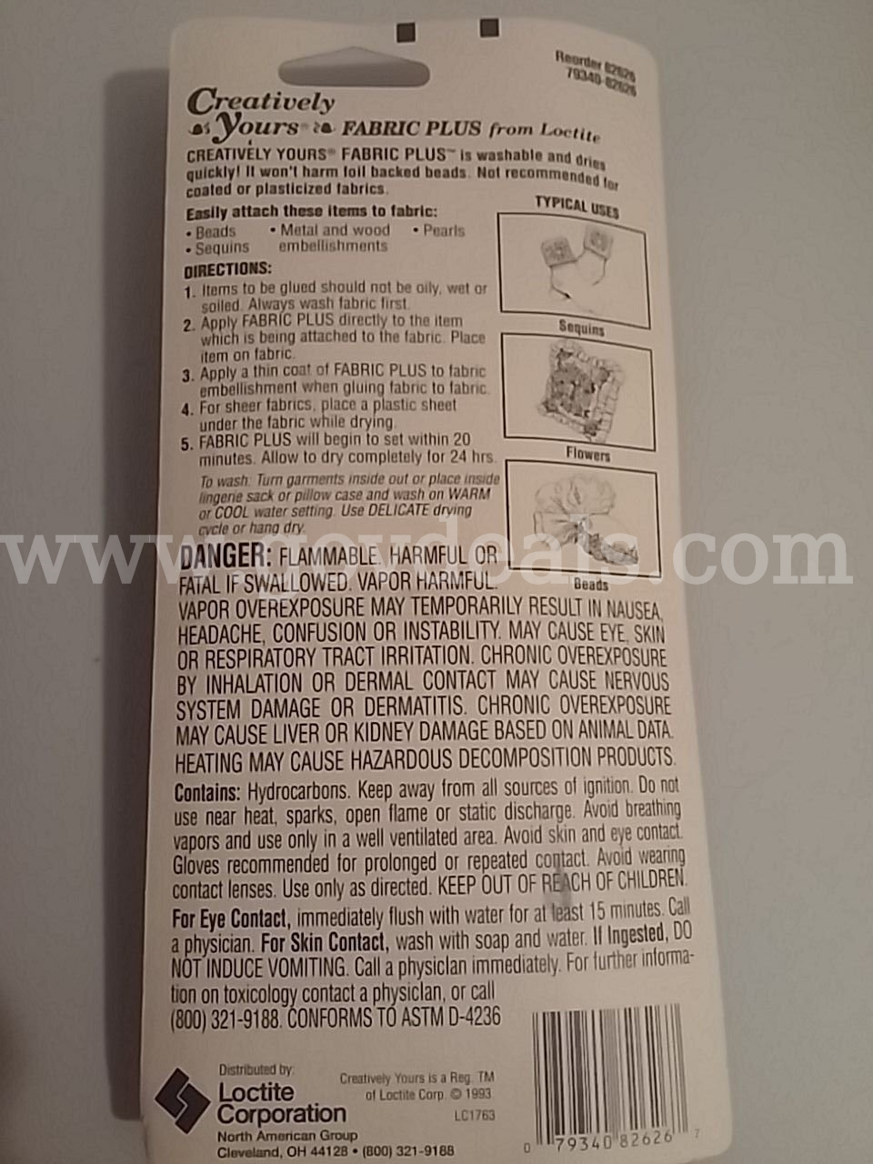 Lot of 12 LOCTITE GLUE Fabric Plus Creatively Yours FROM LOCTITE 1.5 fl.oz 44.3ml MADE IN USA,NEW *WILL SHIP*   Government Surplus Auction - Photo #6