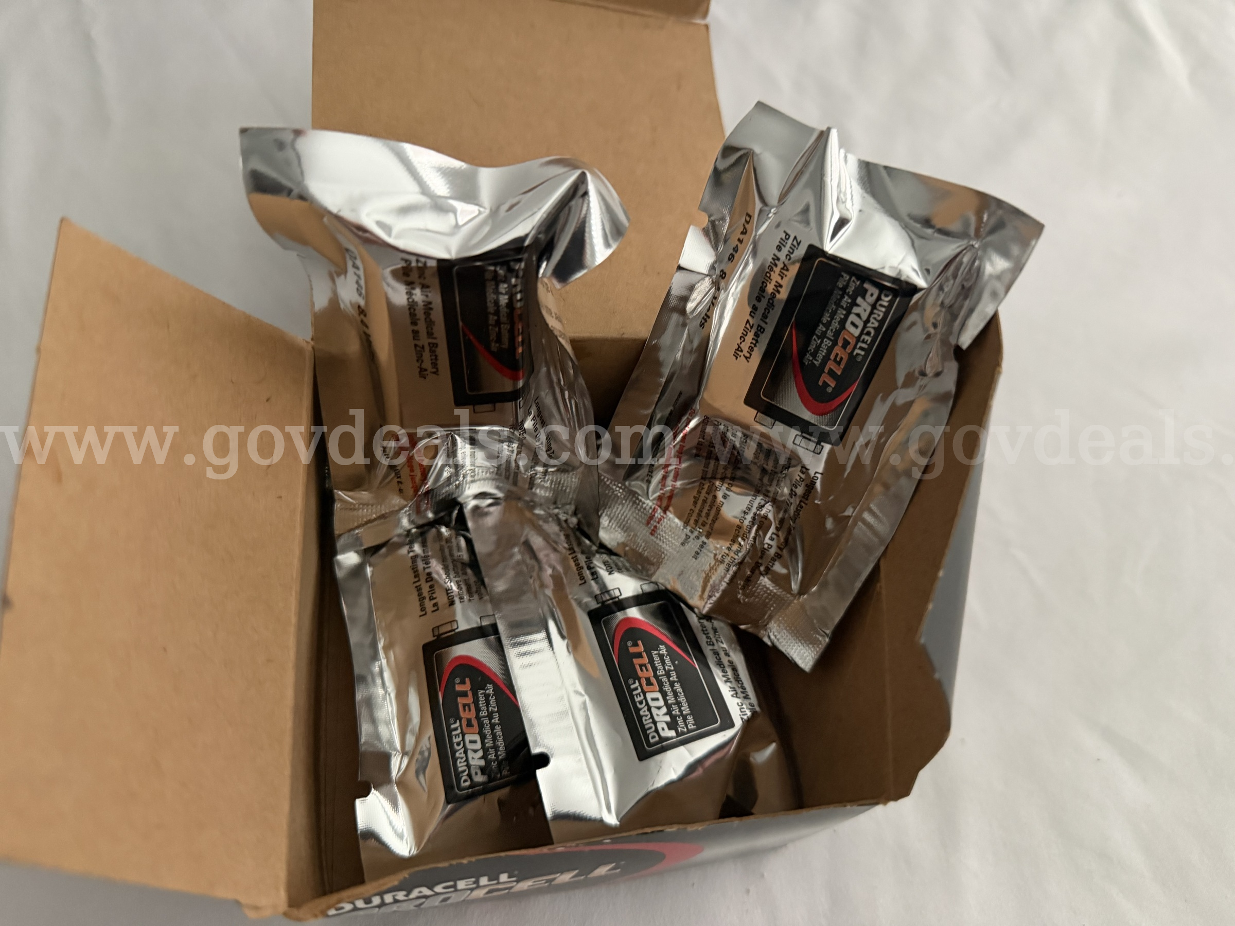 Lot of 4 DURACELL PROCELL DA146 8.4V ZINC AIR MEDICAL BATTERY *WILL SHIP*  DA146 Government Surplus Auction - Photo #3