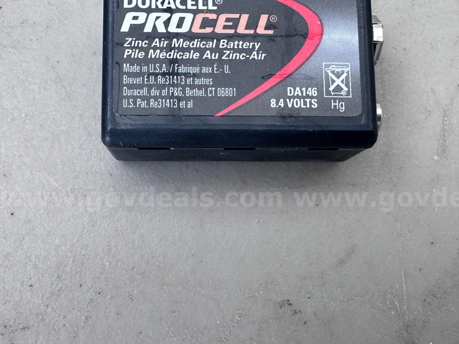 Lot of 4 DURACELL PROCELL DA146 8.4V ZINC AIR MEDICAL BATTERY *WILL SHIP*  DA146 Government Surplus Auction - Photo #6