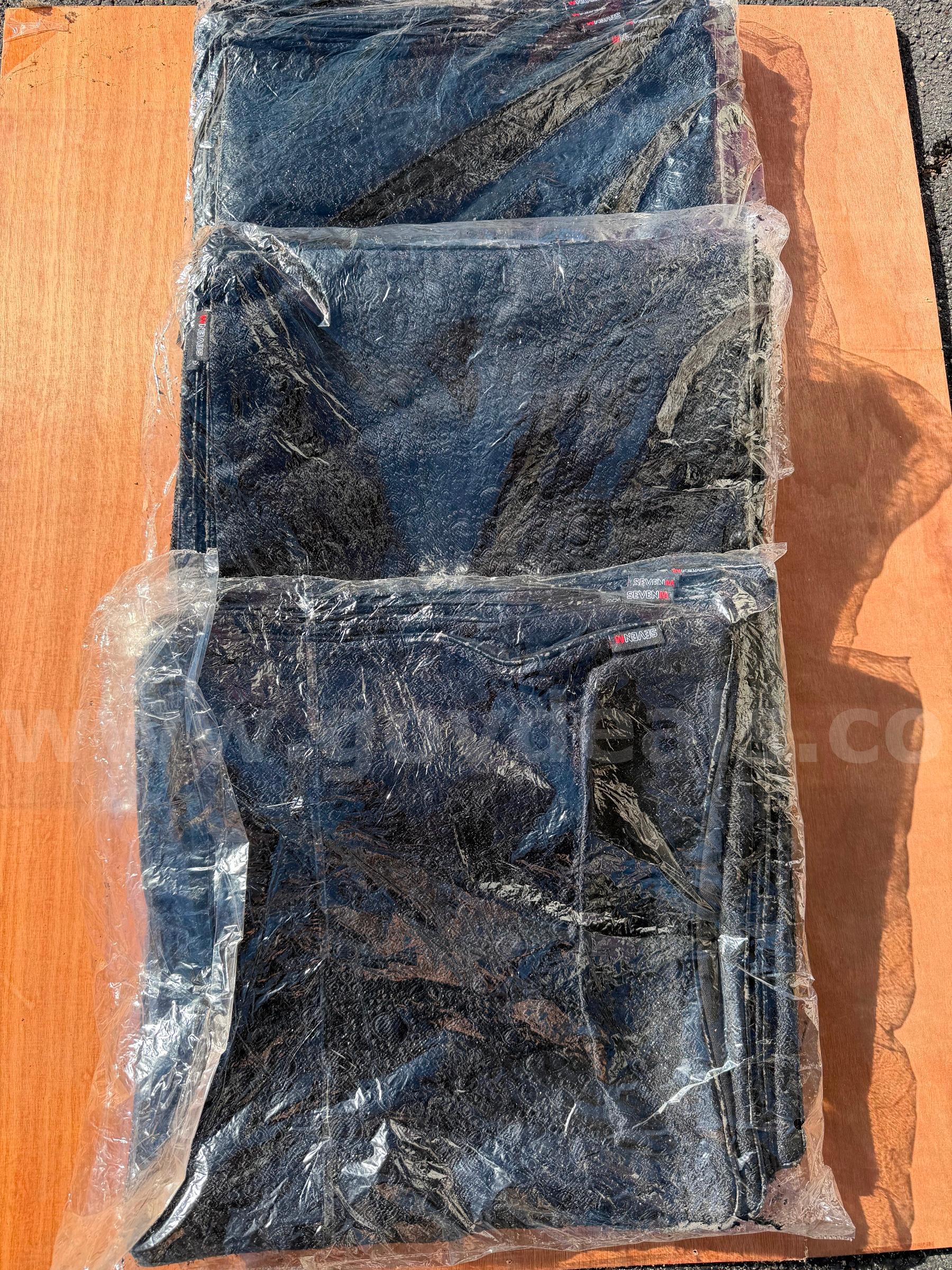 LOT OF 3 Packages of 10  (Total of 30) Decorative Textile Pillow Covers Modern Outdoor Color Black *WILL SHIP*   Government Surplus Auction - Primary Photo