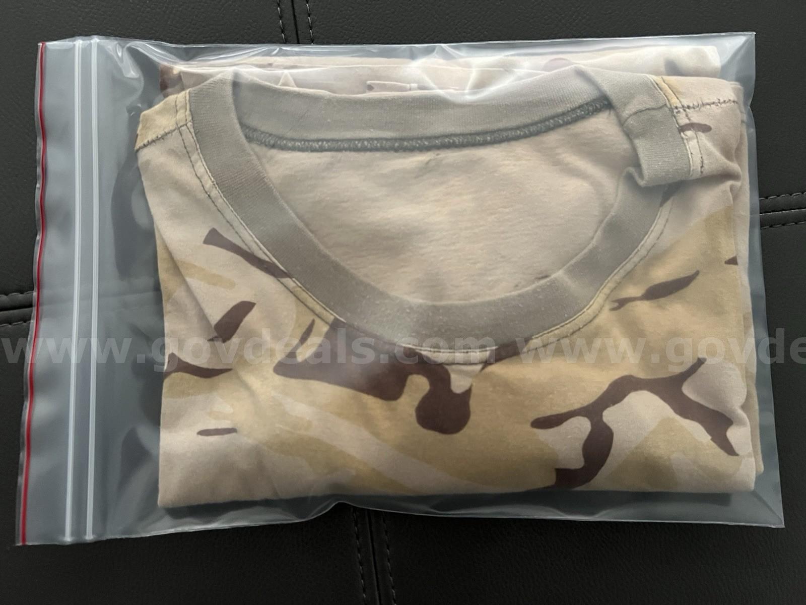 MILITARY STYLE MEN'S CAMOUFLAGE T-SHIRT MULTICOLOR/TAN-CREME SIZE MEDIUM/LARGE *WILL SHIP*   Government Surplus Auction - Photo #4