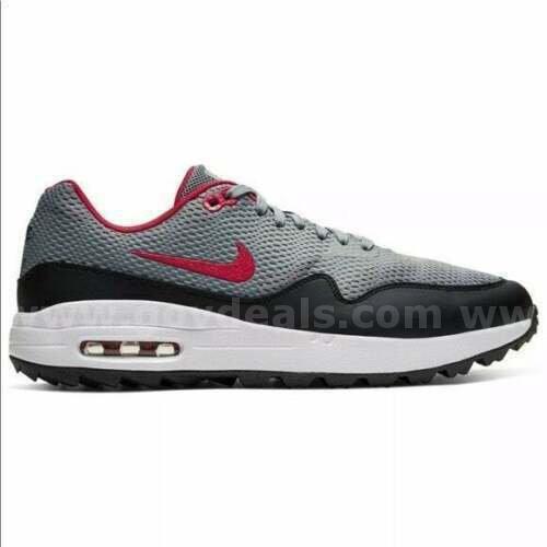 Nike Air Max 1 G Men's Golf Shoes/Cleats CI7576 002 Particle Grey Red SIZE 11.5 NEW *WILL SHIP*   Government Surplus Auction - Photo #6