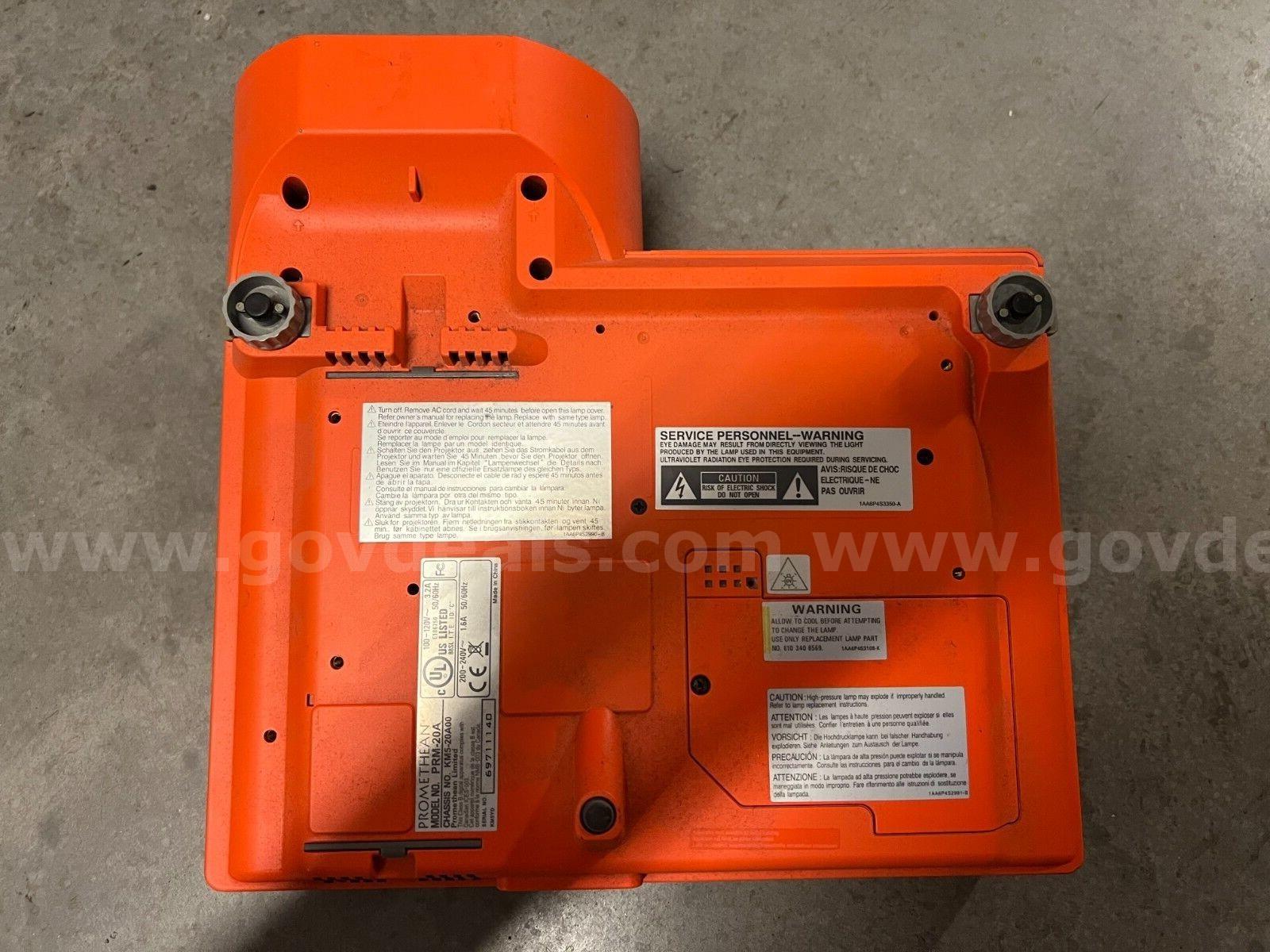 LCD PROJECTORS PROMETHEAN PLC-XE40 LCD Projector  *WILL SHIP*   Government Surplus Auction - Photo #5