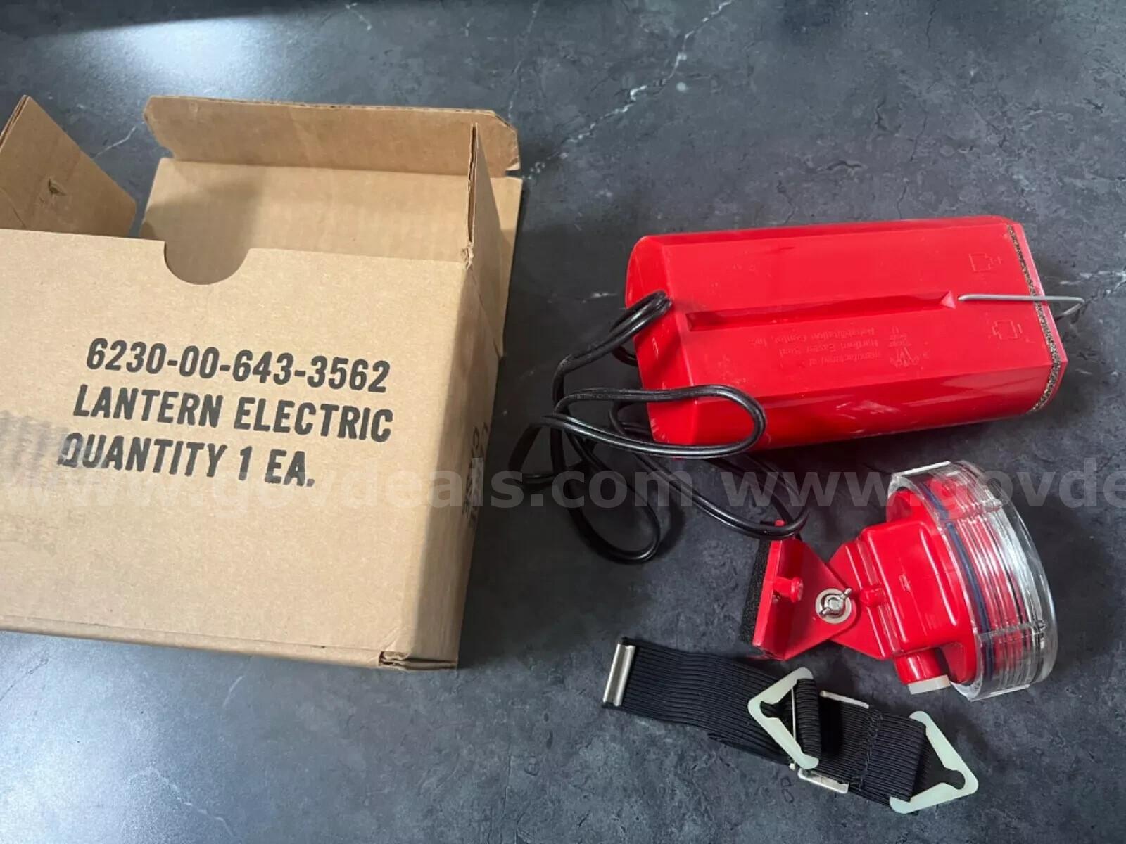 ELECTRIC LANTERN UNISEX HEADLAMP MINER MILITARY 6230-00-643-3562 NEW IN BOX *CAN SHIP*  6230 Government Surplus Auction - Photo #4