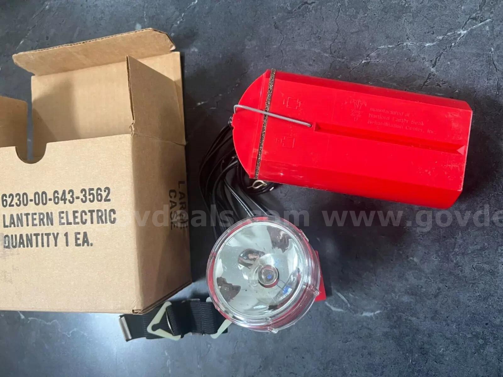 ELECTRIC LANTERN UNISEX HEADLAMP MINER MILITARY 6230-00-643-3562 NEW IN BOX *CAN SHIP*  6230 Government Surplus Auction - Photo #6